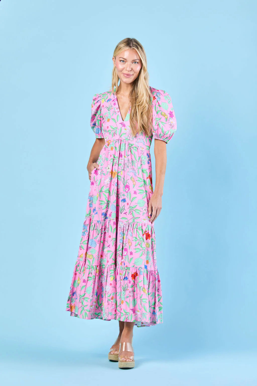 Sheridan French Margot Dress - Pink Wildflower