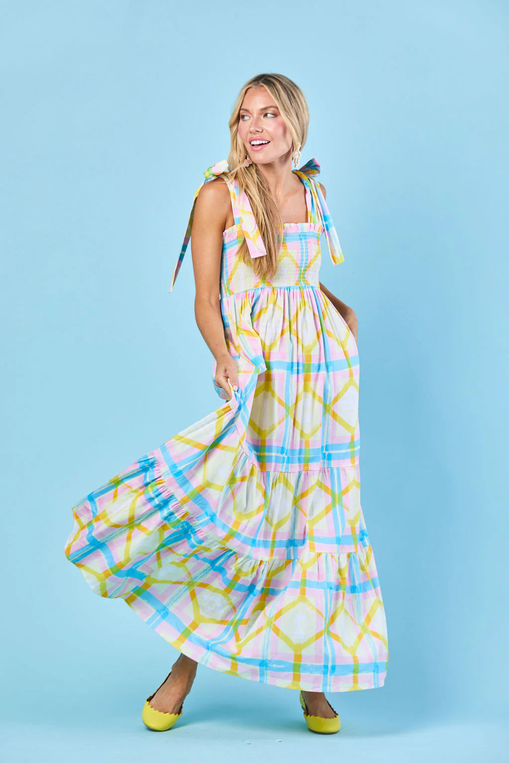 Sheridan French Kelly Dress - Daffodil Picnic – Batik Chicago