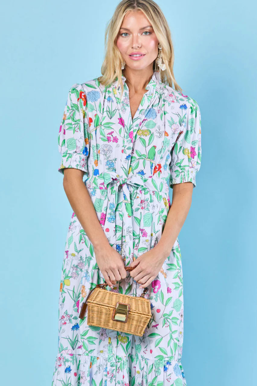 Sheridan French Birdie Dress - Multi Wildflower  Batik Chicago