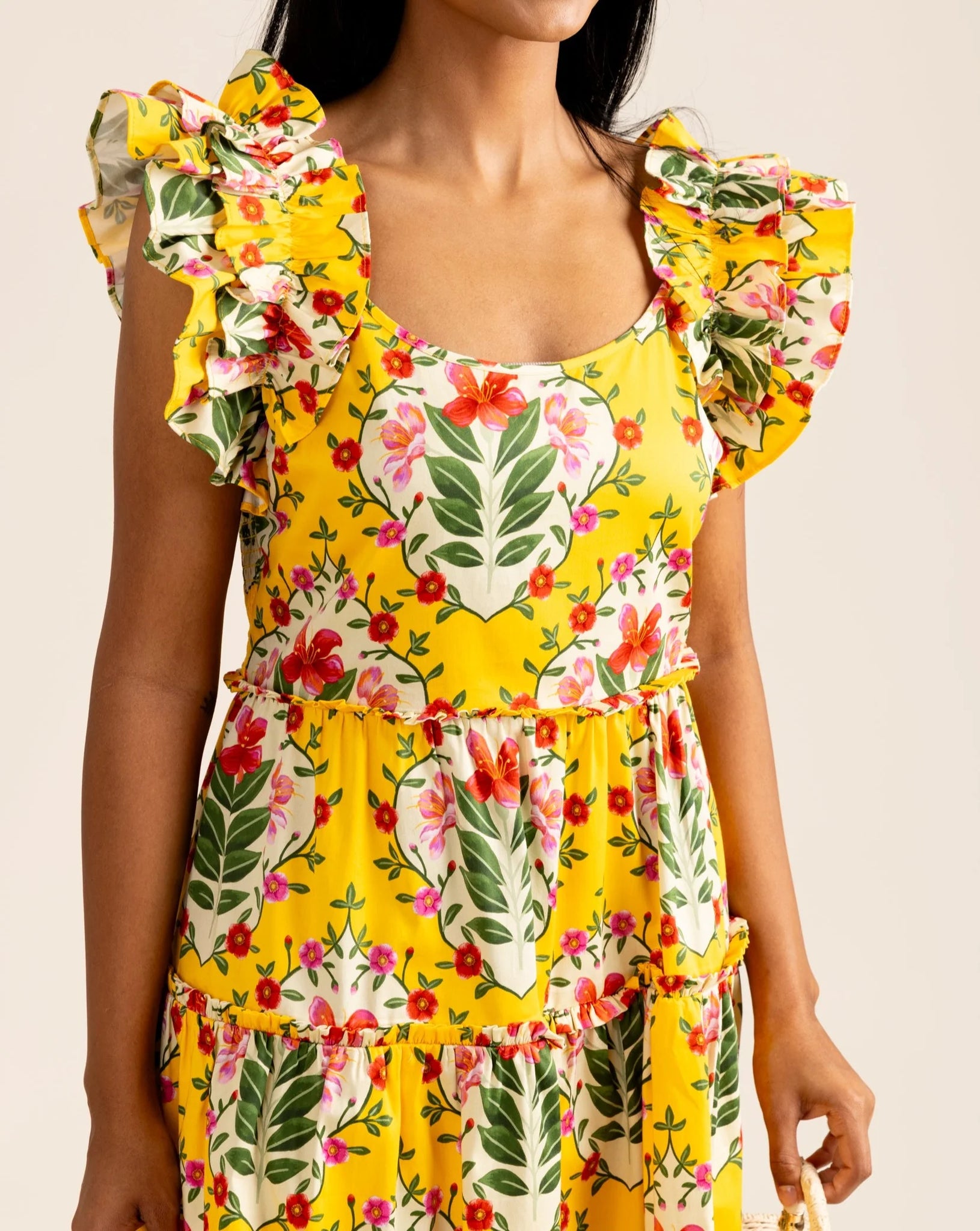 Alden Adair Amora Dress - Yellow Bouquet