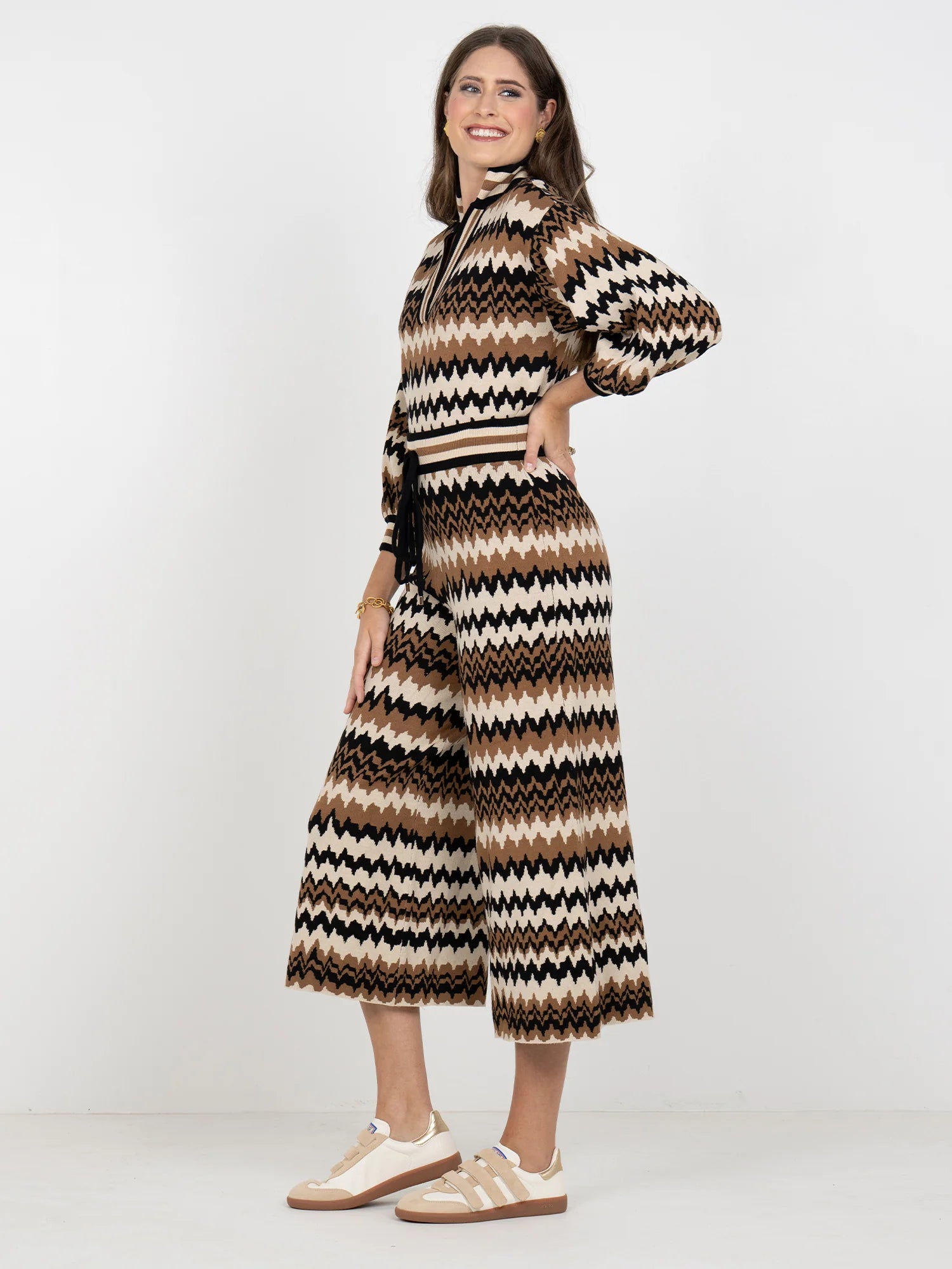 Emily McCarthy Teddy Crop Trouser - Mocha Mirage