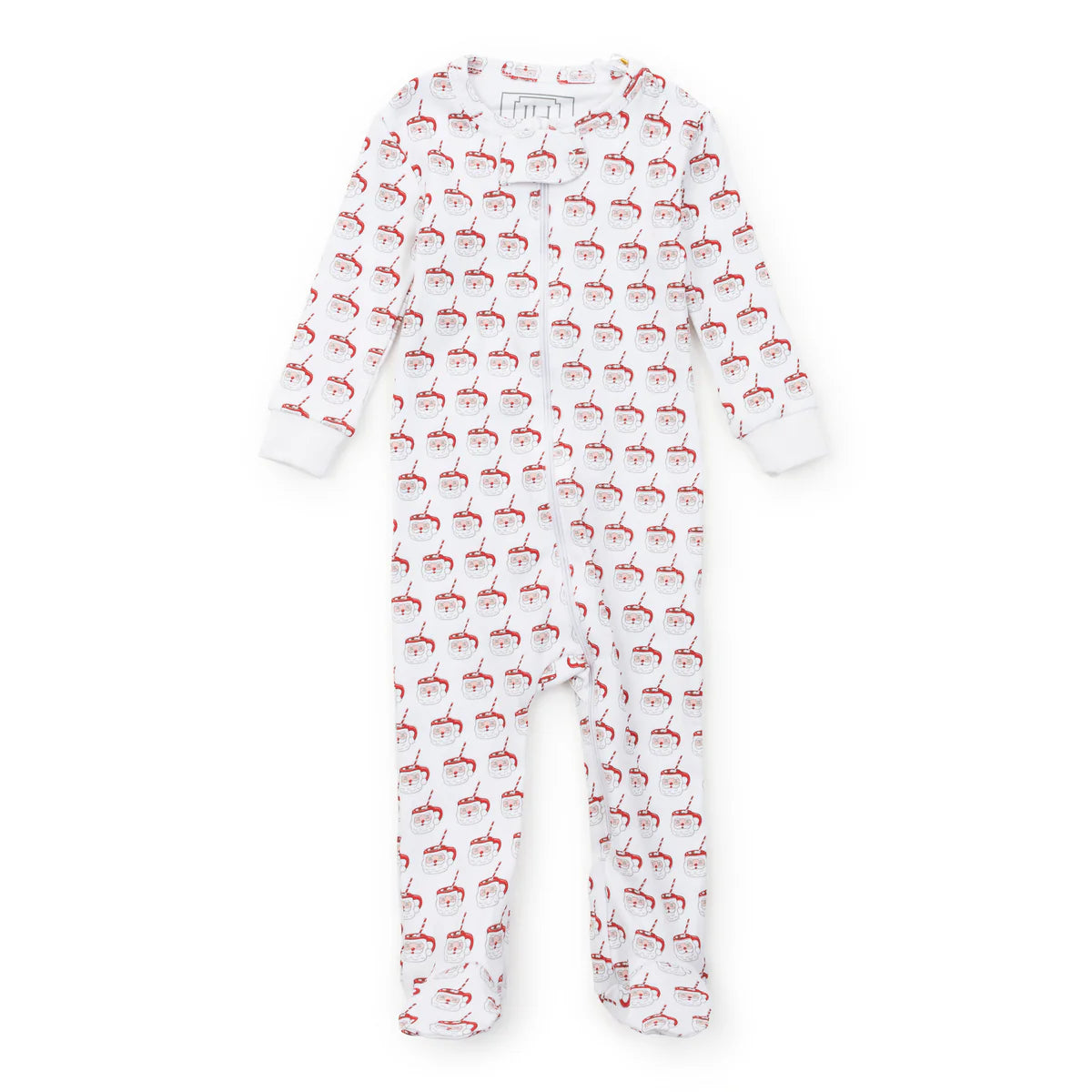 Lila + Hayes Parker Zipper Pajama - Hot Cocoa Santa