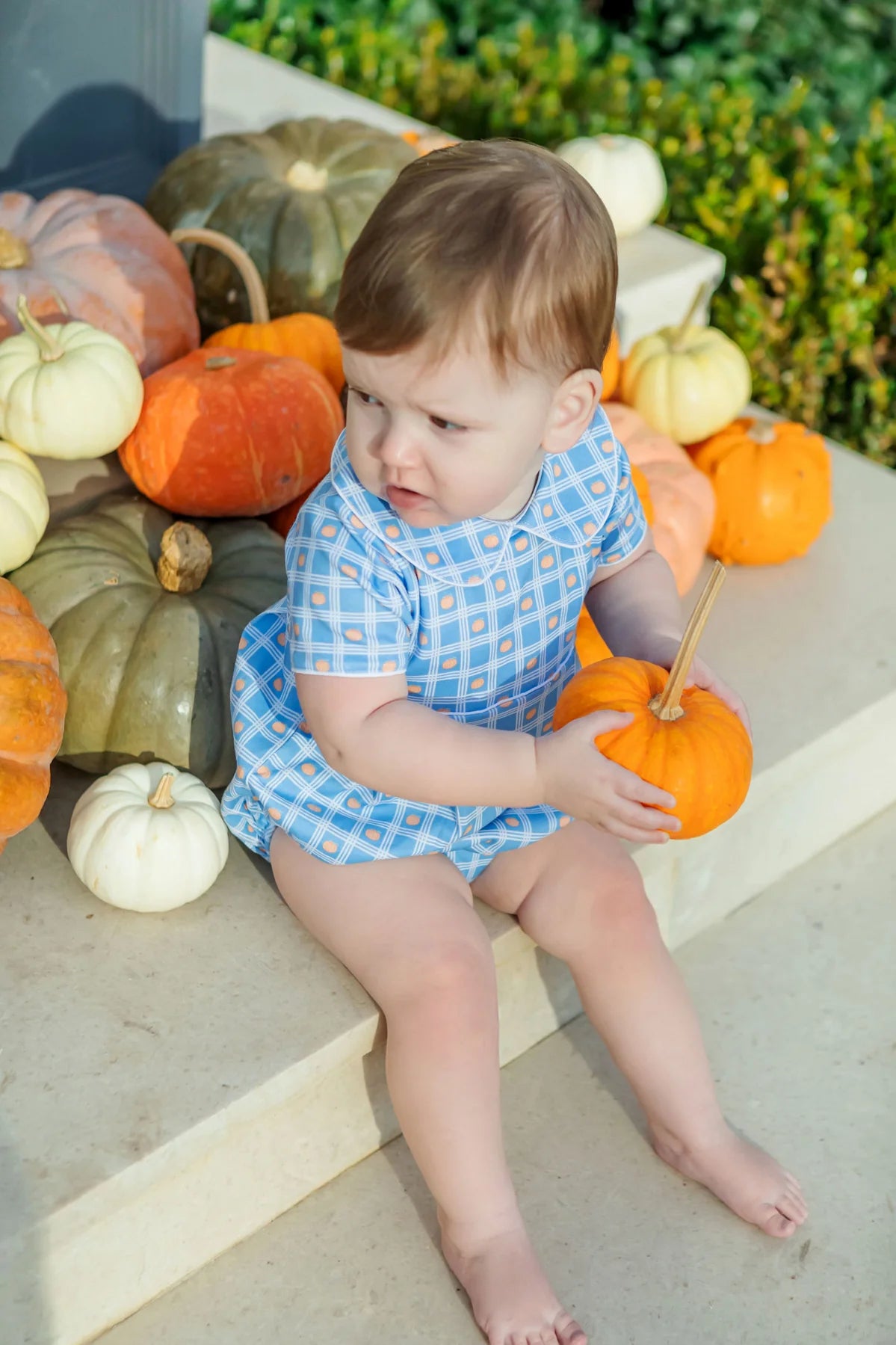 Lila + Hayes Palmer Bubble - Pumpkin Plaid