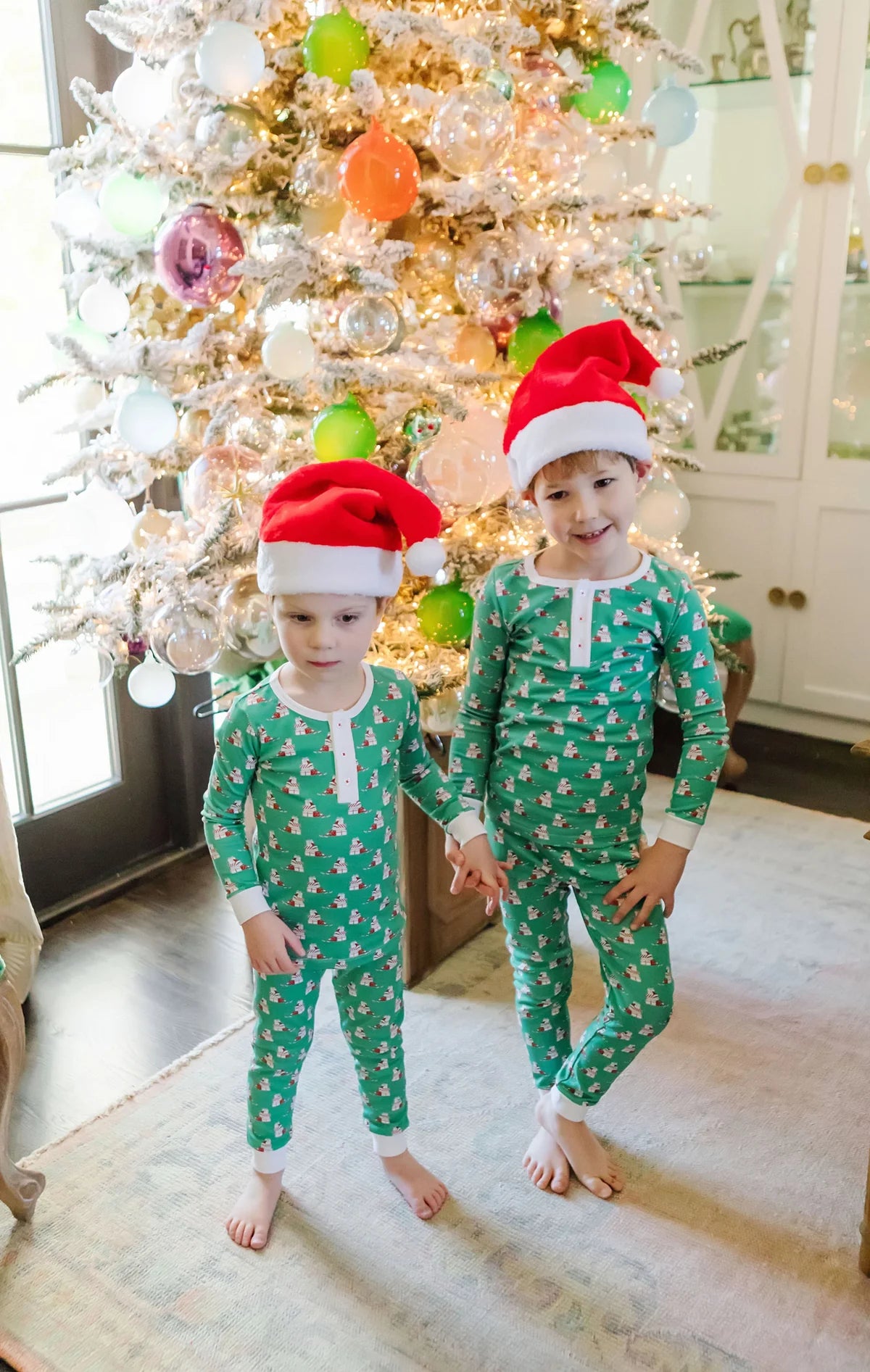 Lila + Hayes Jack Pajama Pant Set - Santa's Helper