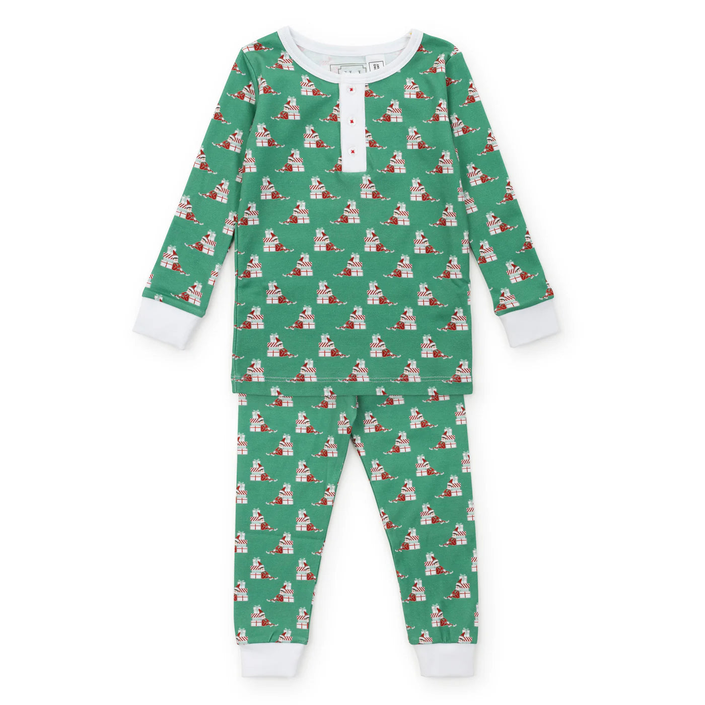 Lila + Hayes Jack Pajama Pant Set - Santa's Helper