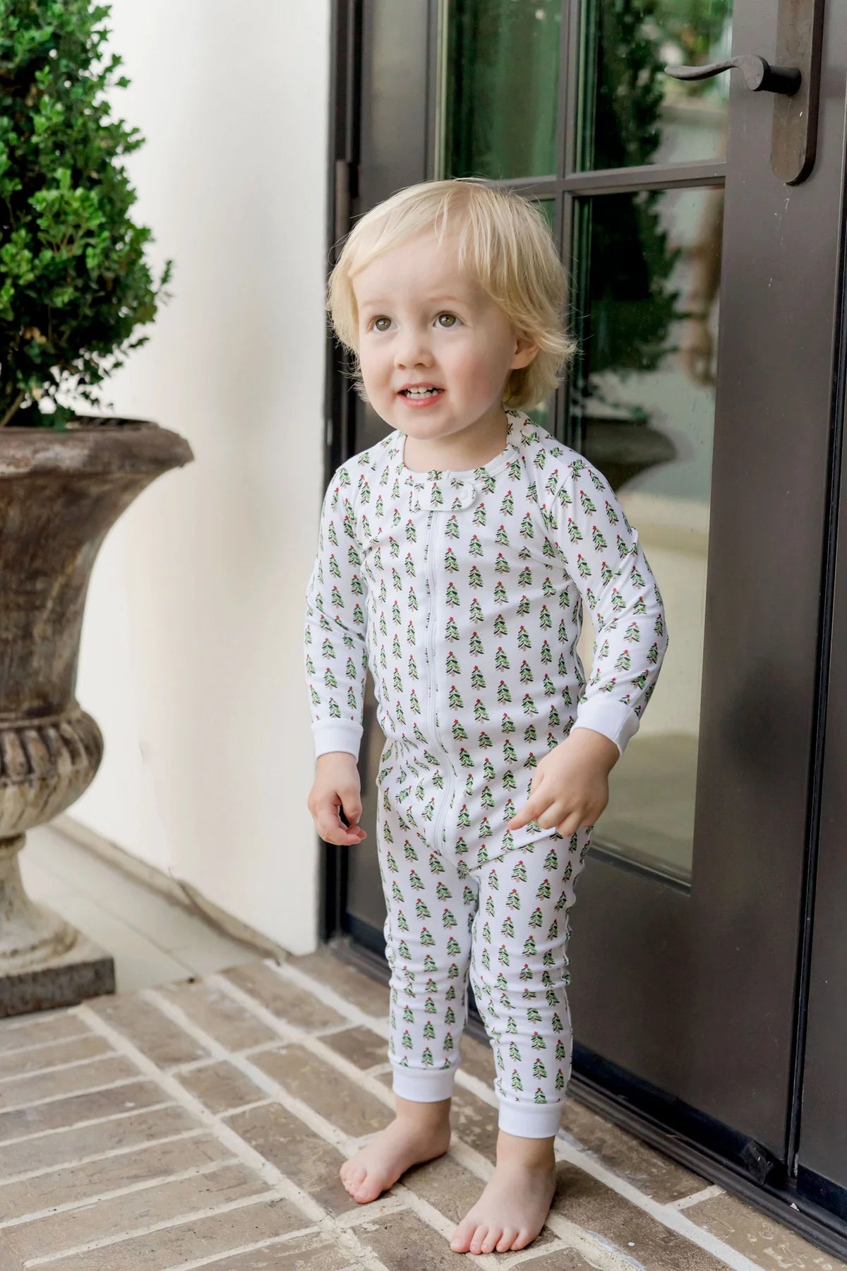 Lila + Hayes Parker Zipper Pajama - Oh Christmas Tree