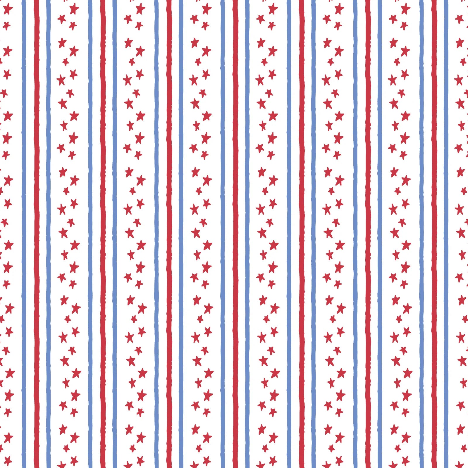 Lila + Hayes Eloise Pima Cotton Bubble - Stars and Stripes