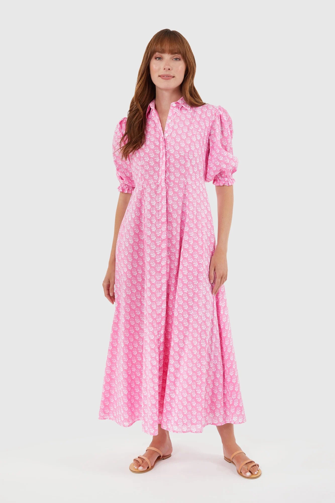 livro shirt dress Livro Gibbons Dress in Lanai Tile, L / Blue