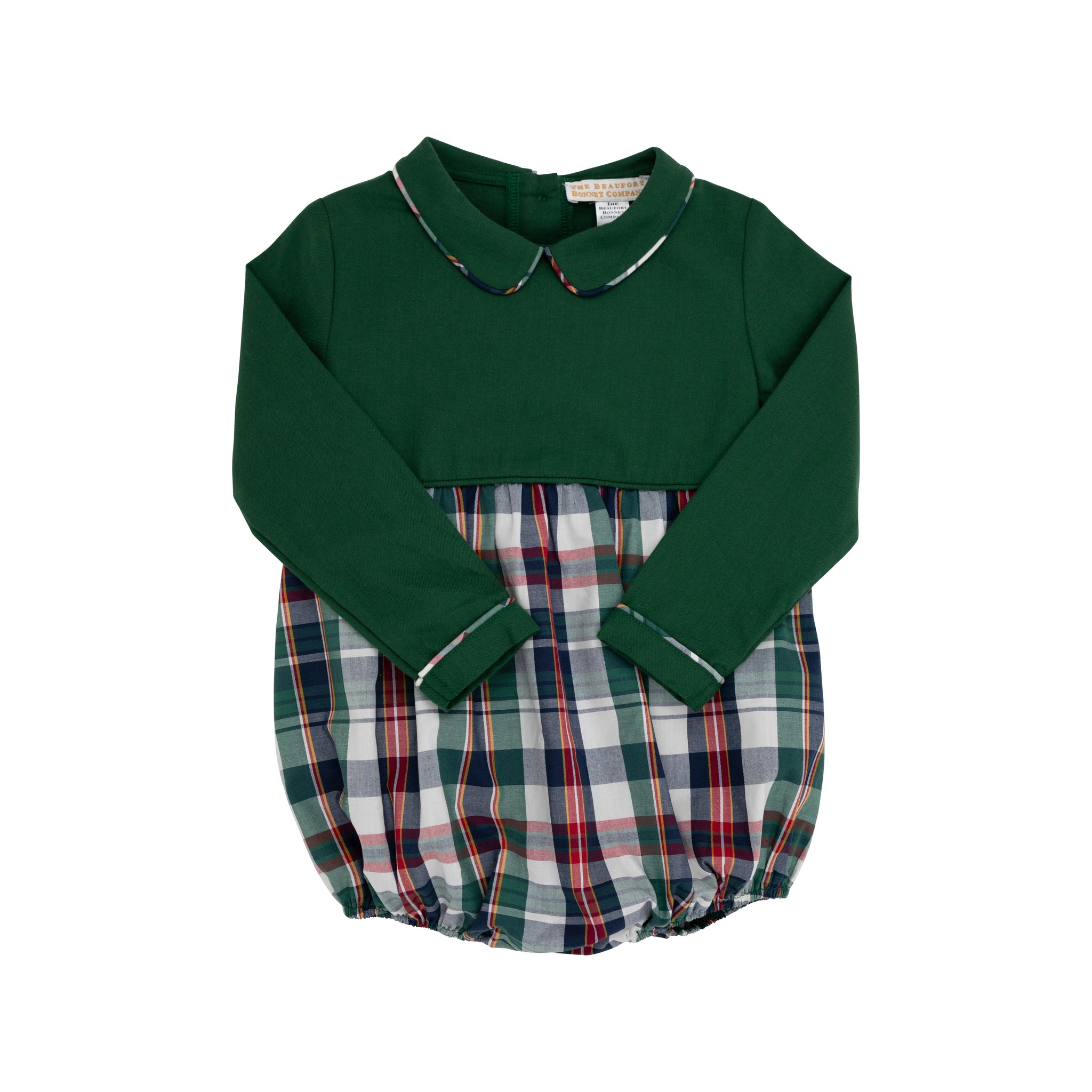 The Beaufort Bonnet Company Long Sleeve Bradford Bubble - Grier Green/Field Park Plaid