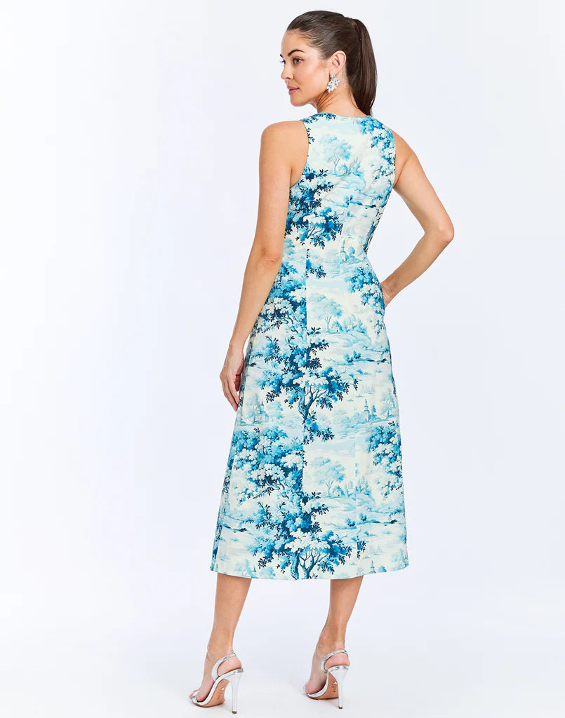 Mestiza Louisa Midi Dress - Blue/Ivory French Toile