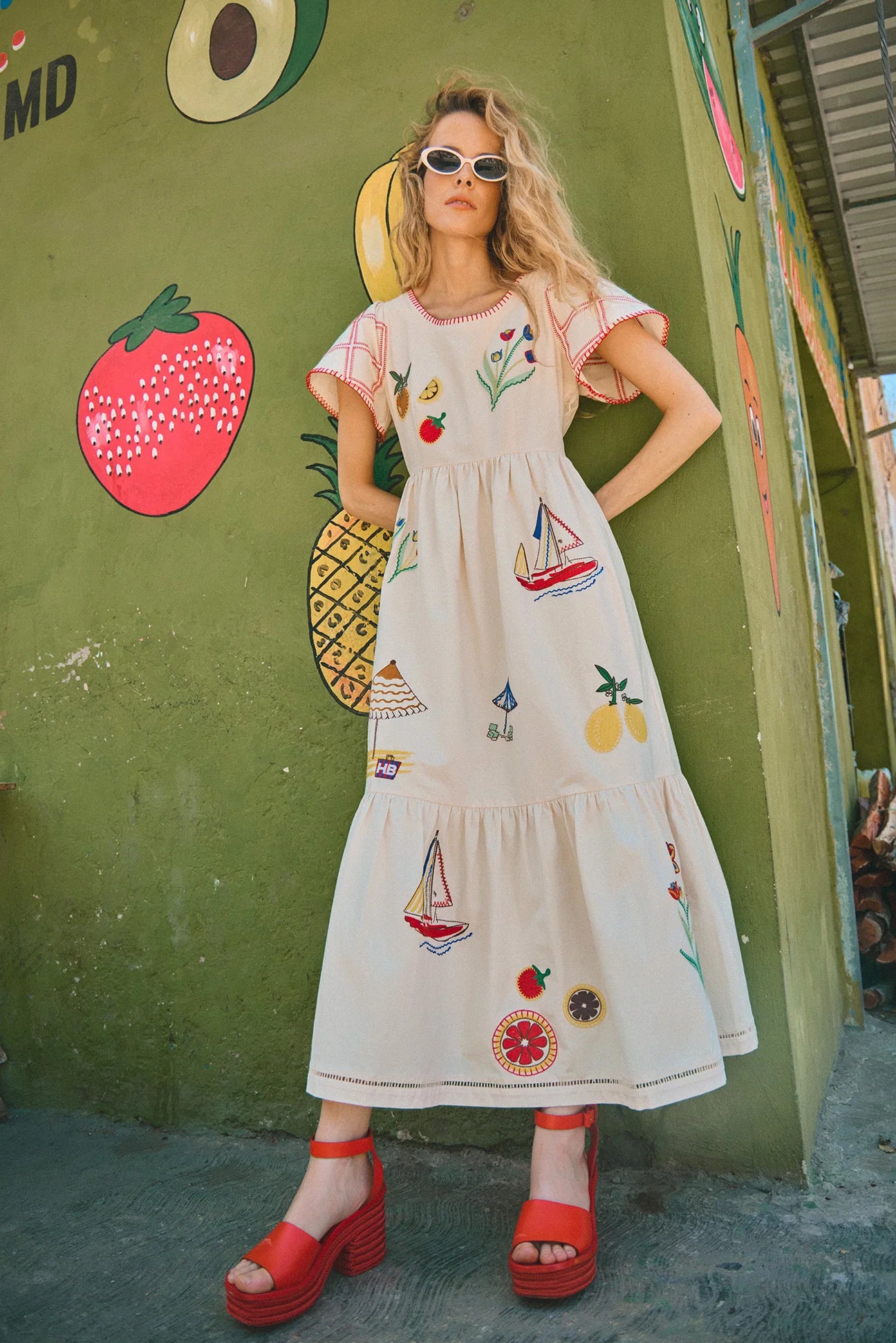 Hunter Bell Marley Dress - Summer Embroidery