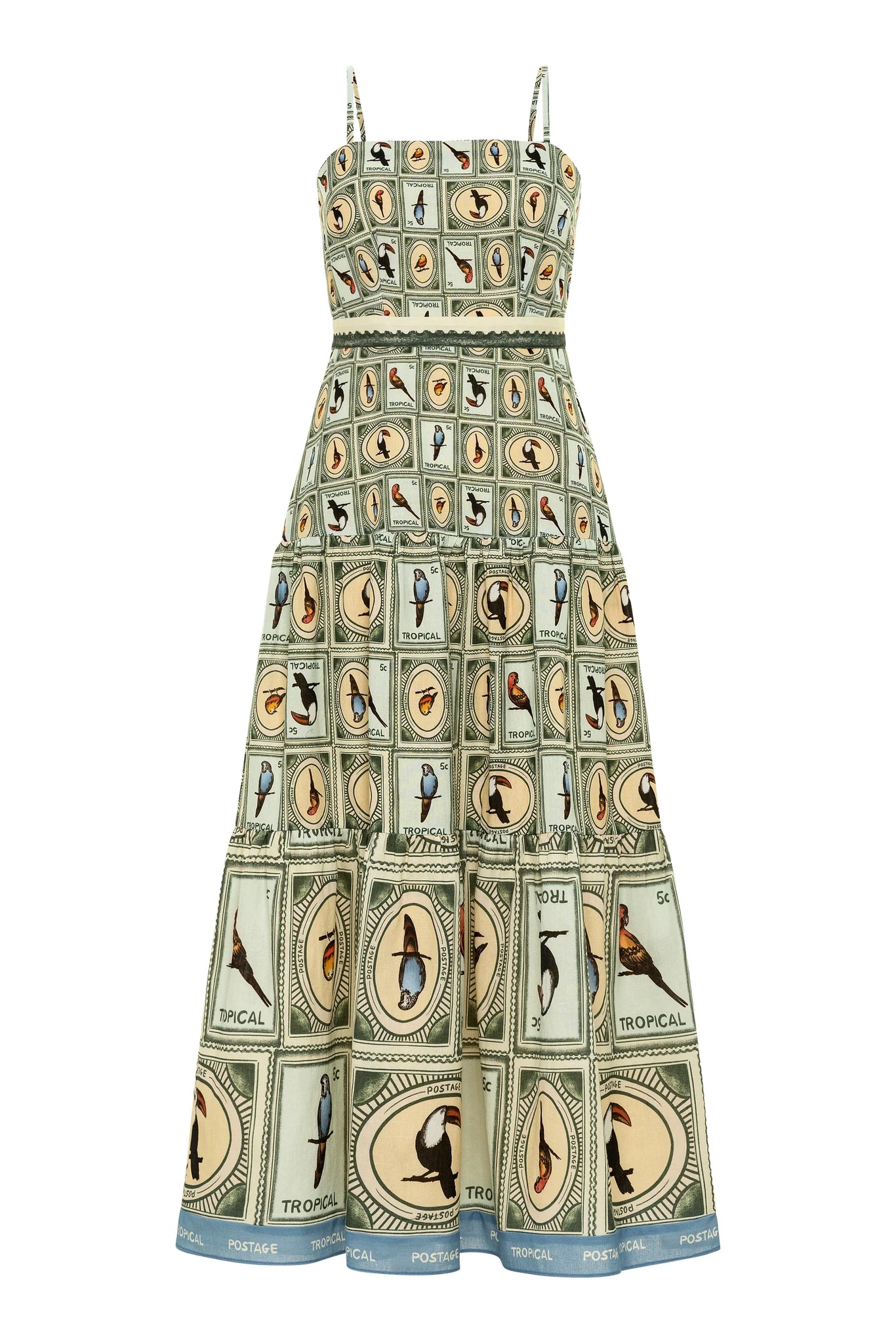 Anna Cate Mia Midi Dress - Parakeet