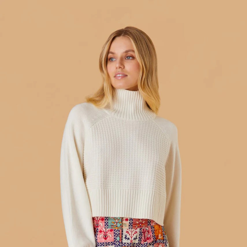 Olivia By Livro Willow Turtleneck Sweater - Cream