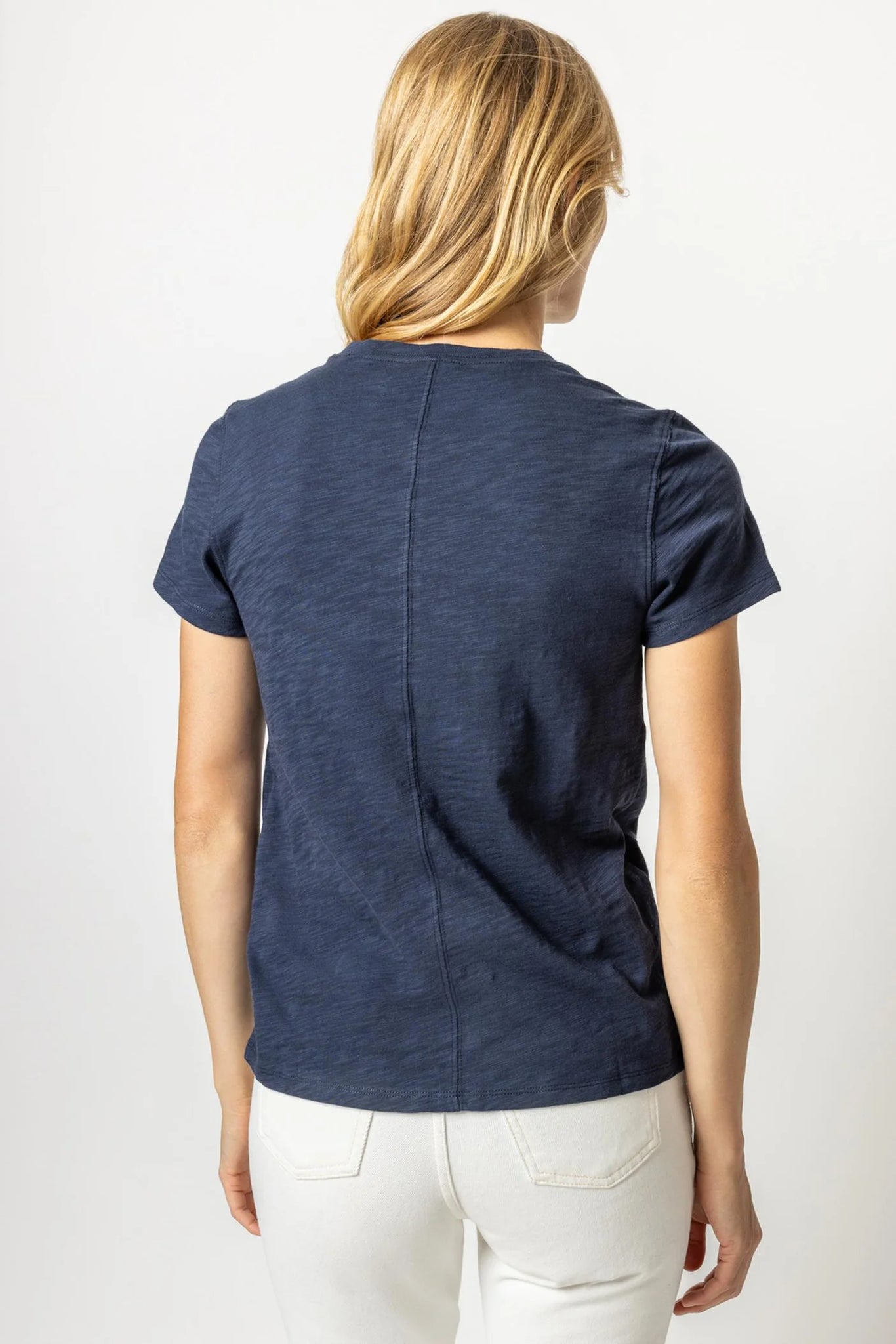 Lilla P Short Sleeve Crewneck - Navy