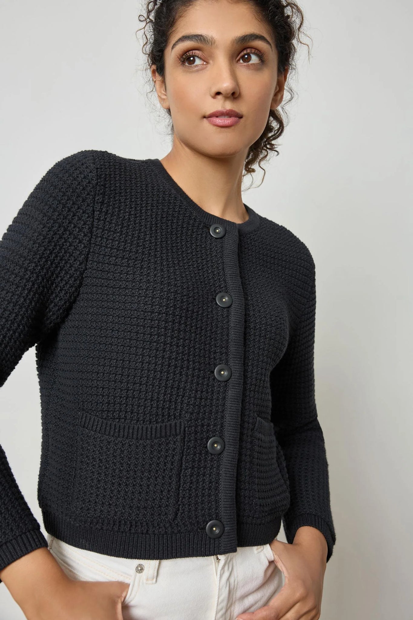 Lilla P Jackie Cardigan - Black