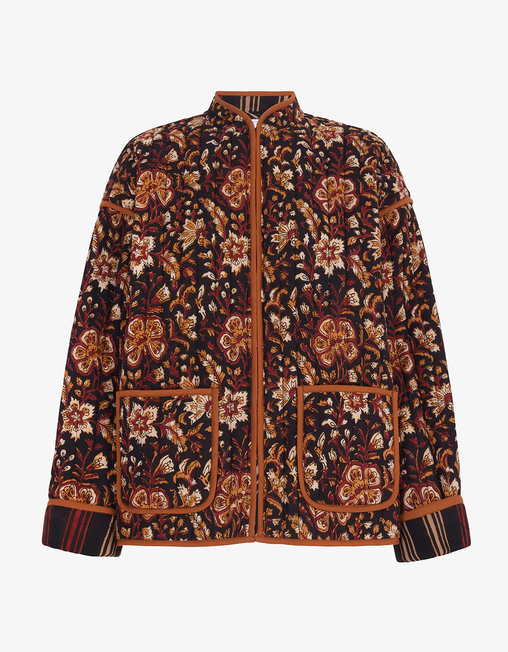 Pink City Prints Penny Jacket - Tan Jaal