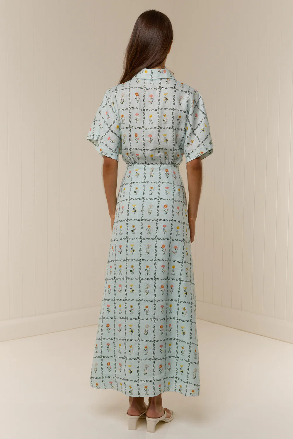 Palm Noosa Jasmine Dress - Calypso Tile