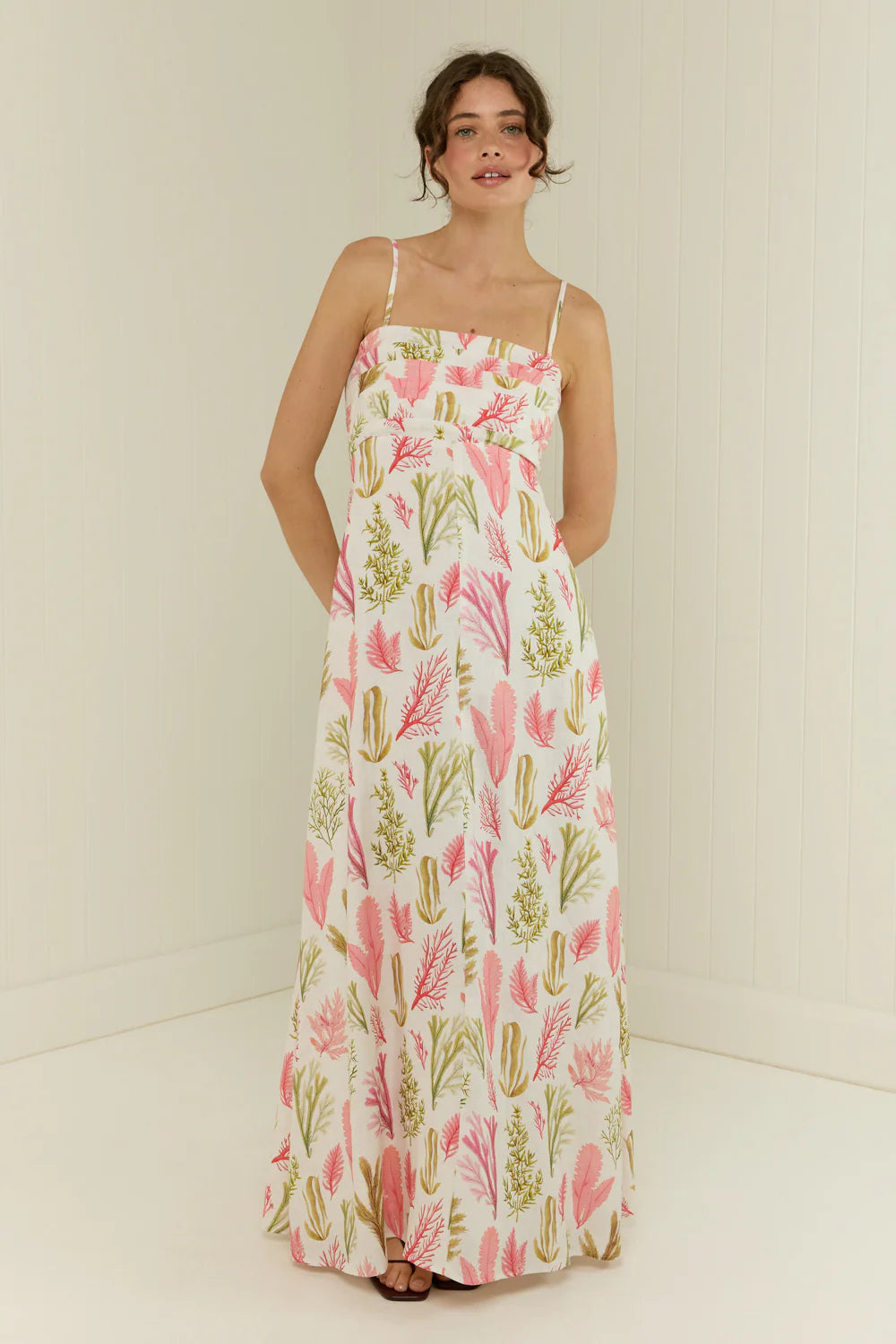 Palm. Noosa Primrose Dress - Sea Garden