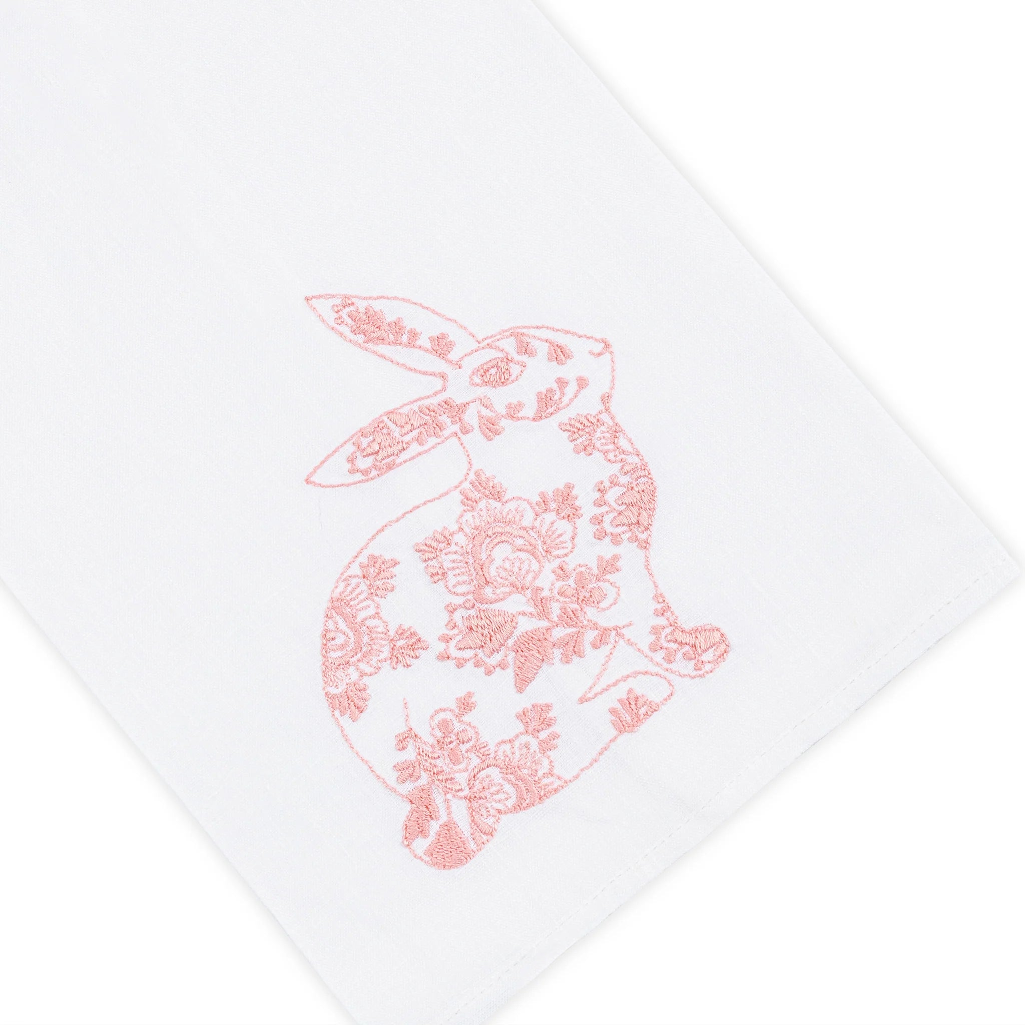 Haute Home Linens Porcelain Bunny Tip Towel - Pink