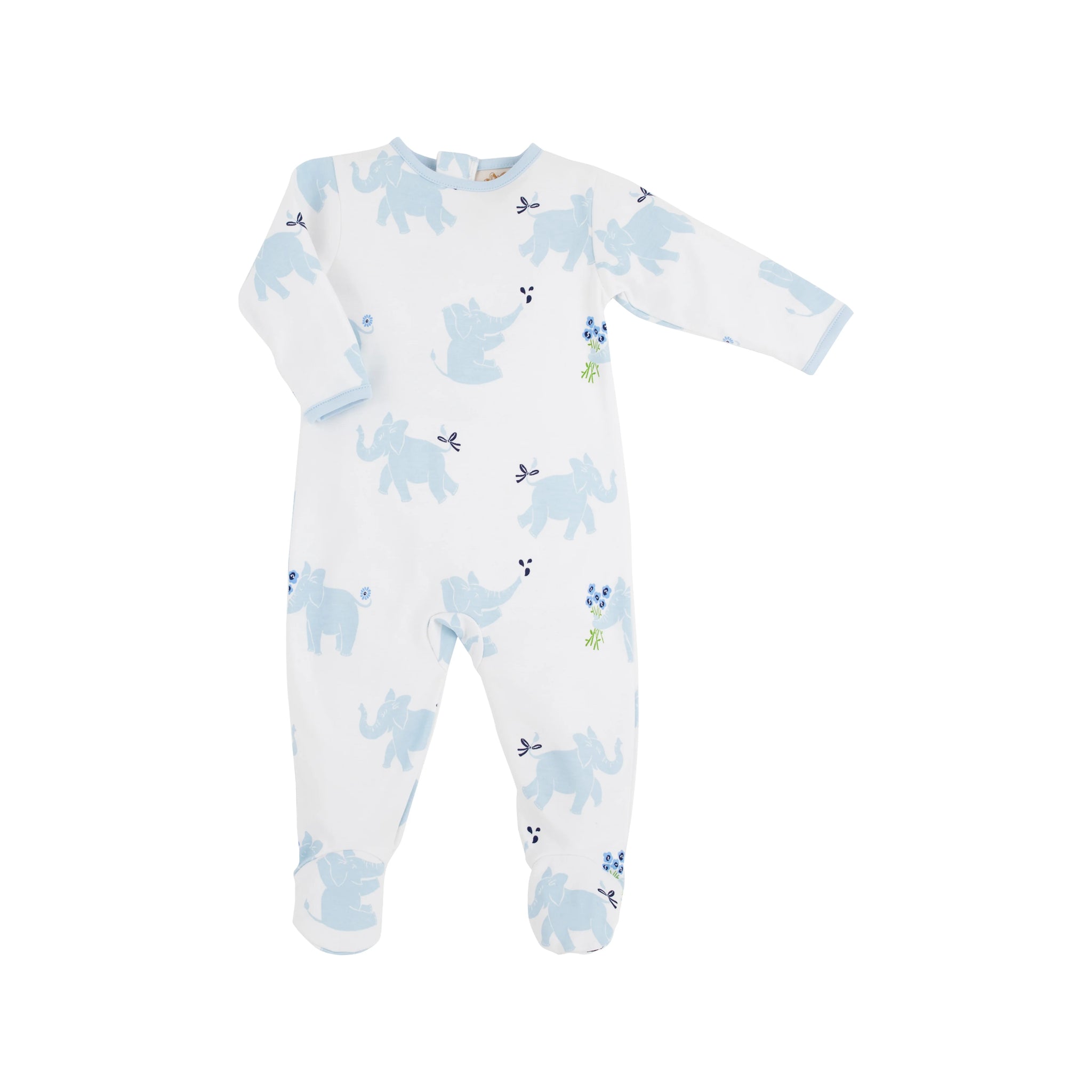 The Beaufort Bonnet Company Rock Me Romper - Precious Peanut Blue