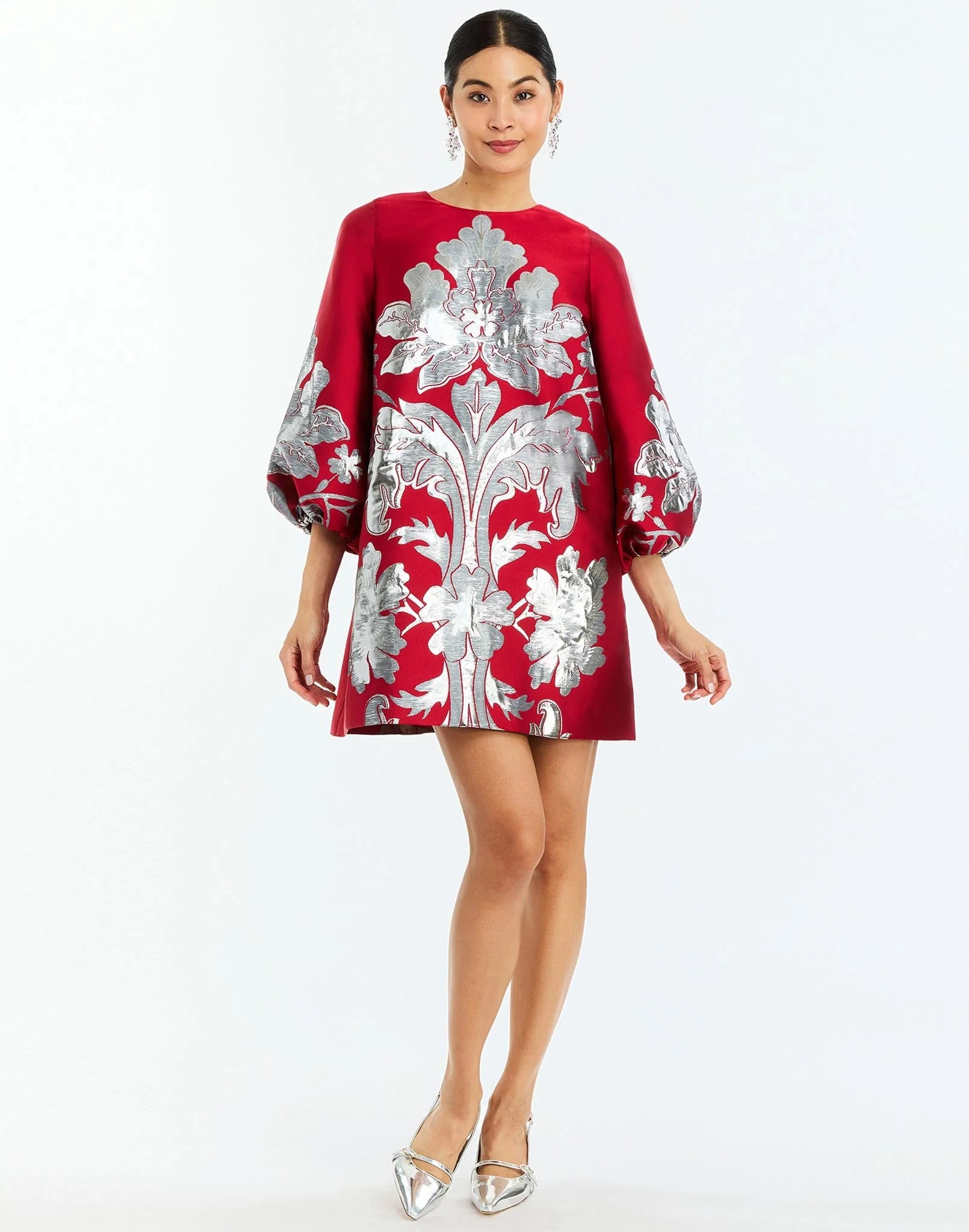 Mestiza Rosanna Mini Dress - Burgundy Arbor