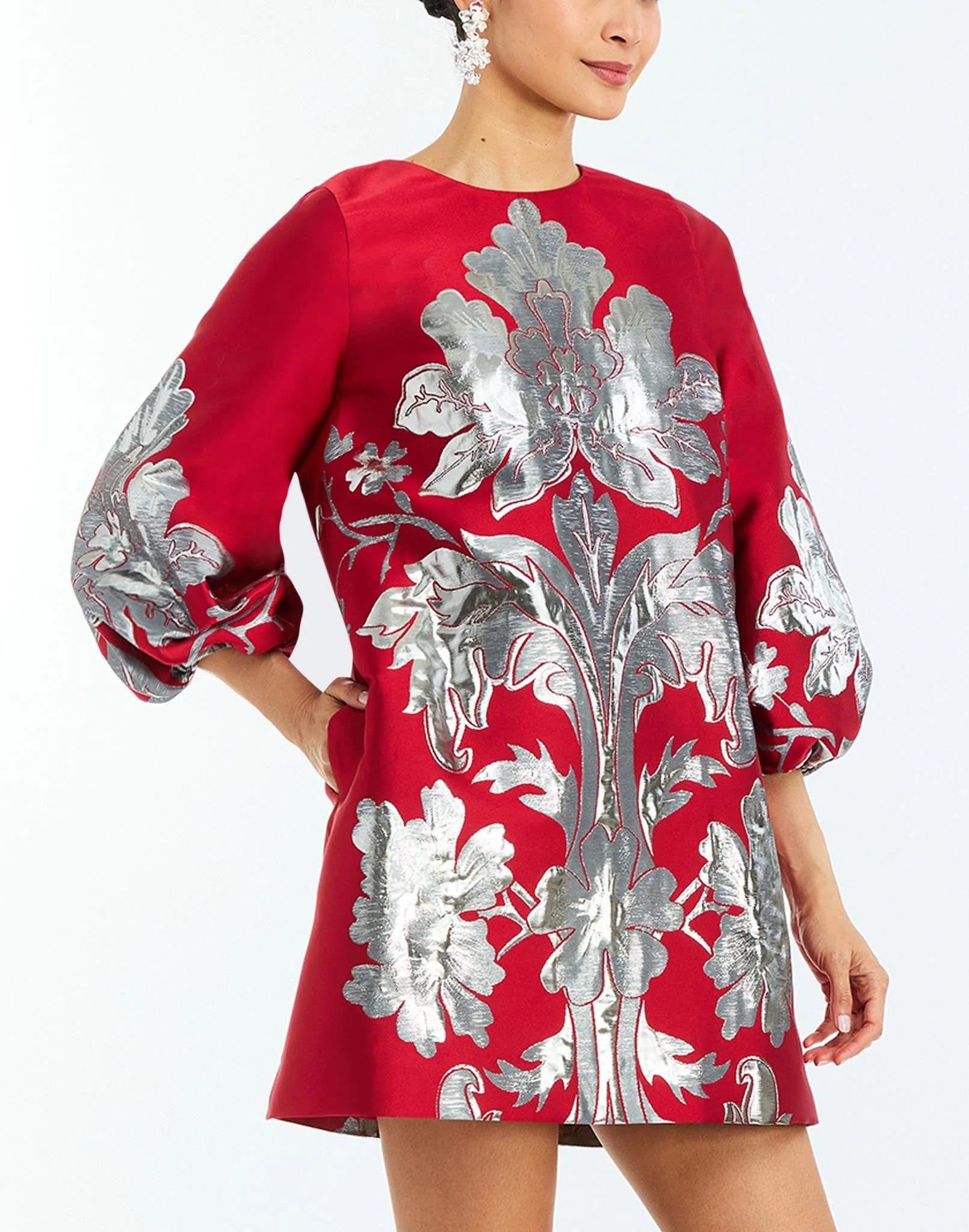 Mestiza Rosanna Mini Dress - Burgundy Arbor