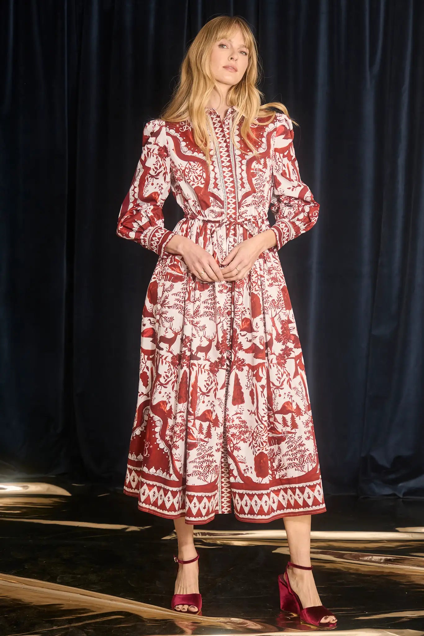 Hunter Bell Rosie Dress - Central Park Toile