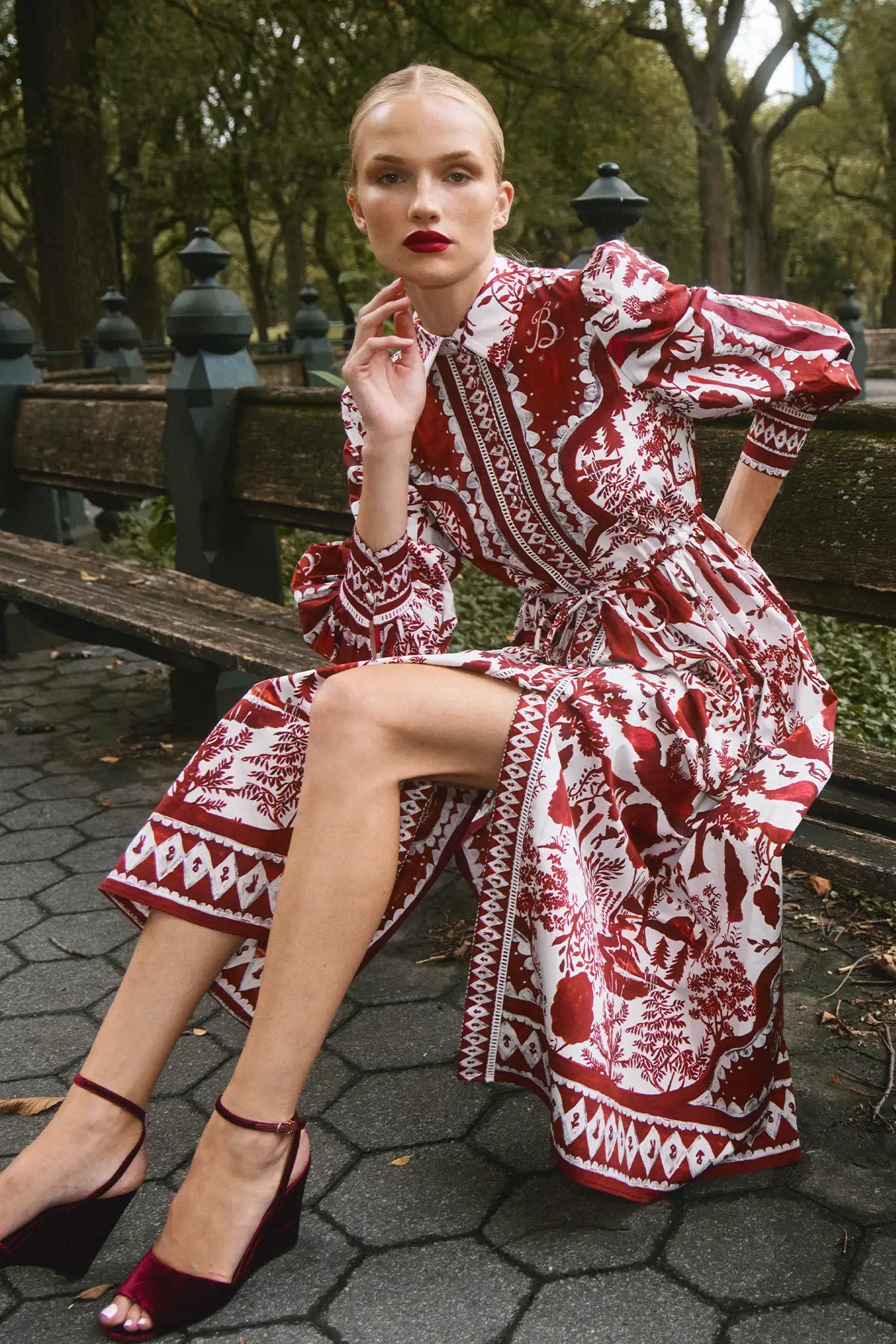 chinese dress ladies Flora Long Sleeve Belle Dress S/M / Black / Rayon main image 0