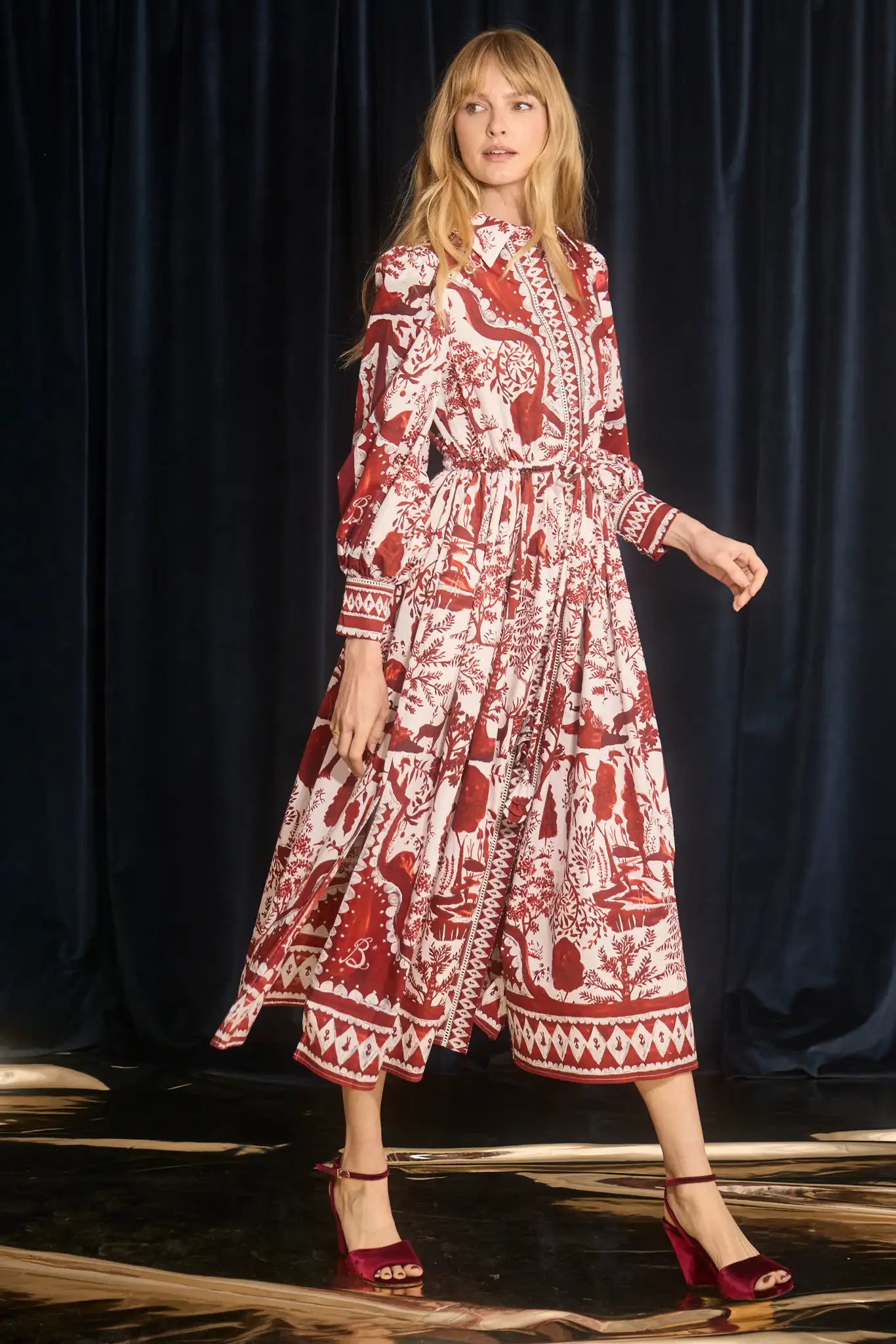 Hunter Bell Rosie Dress - Central Park Toile