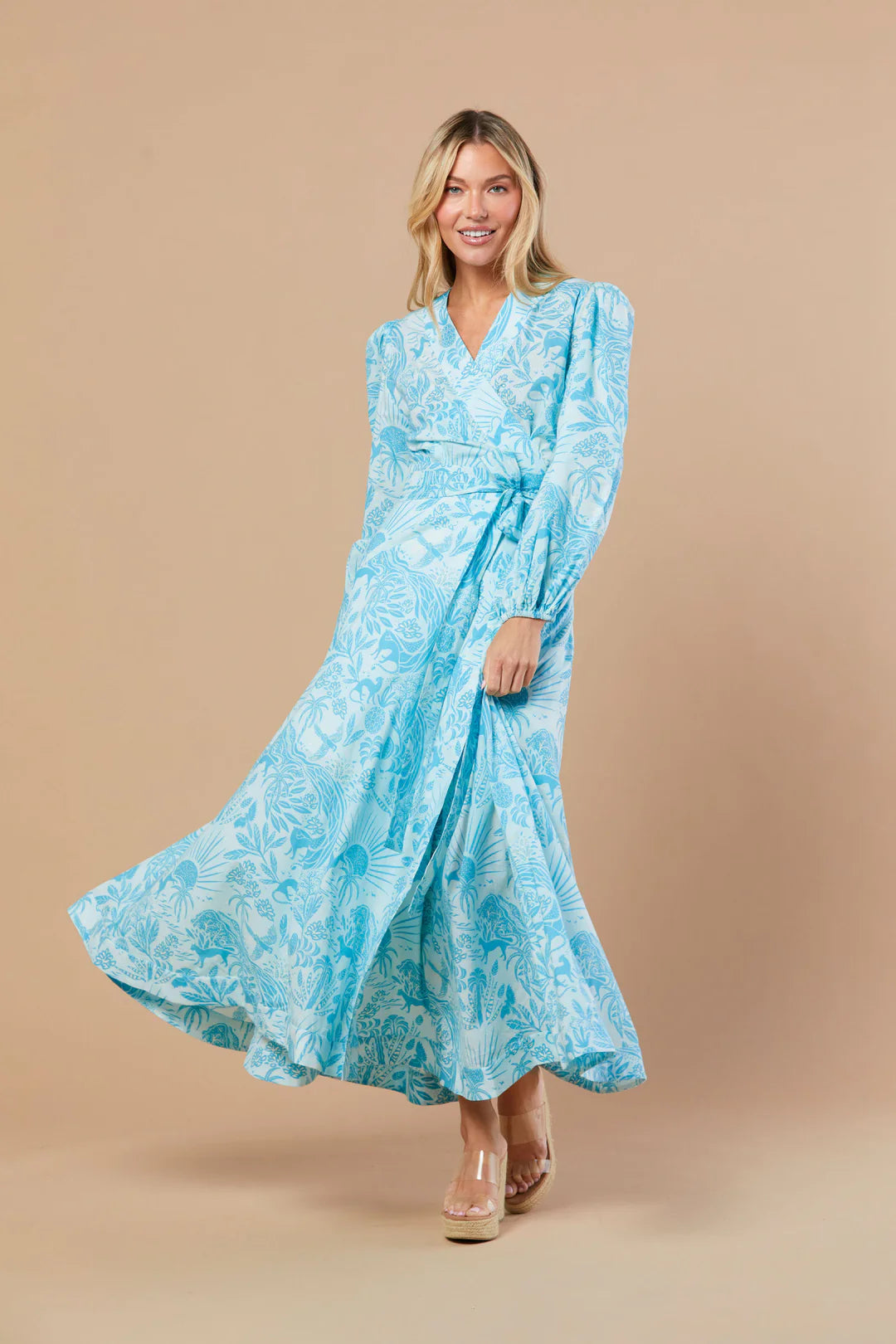 Sheridan French Annabel Dress - Whimsical Island Sky