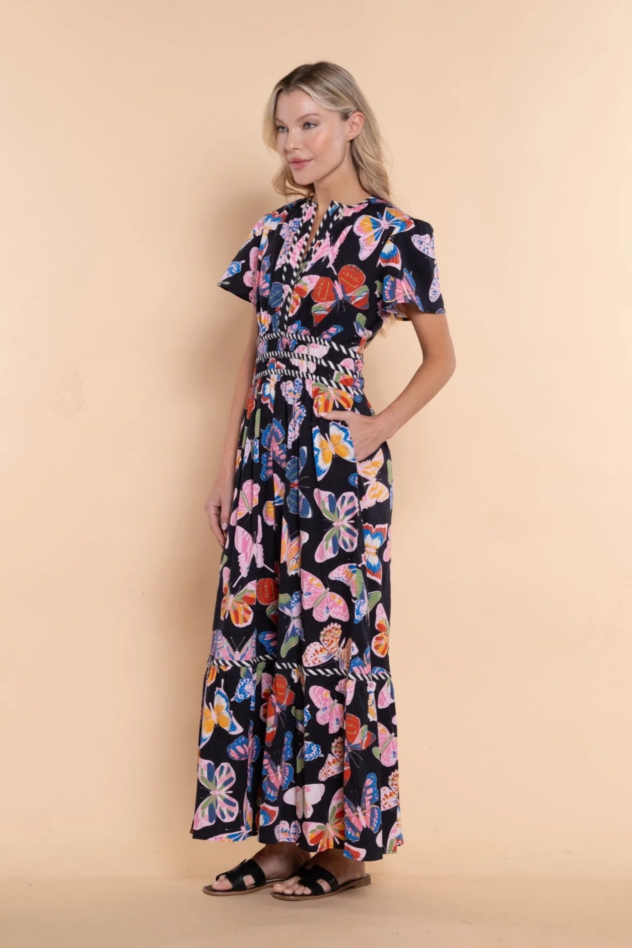 Sheridan French Eloise Dress - Midnight Mariposa
