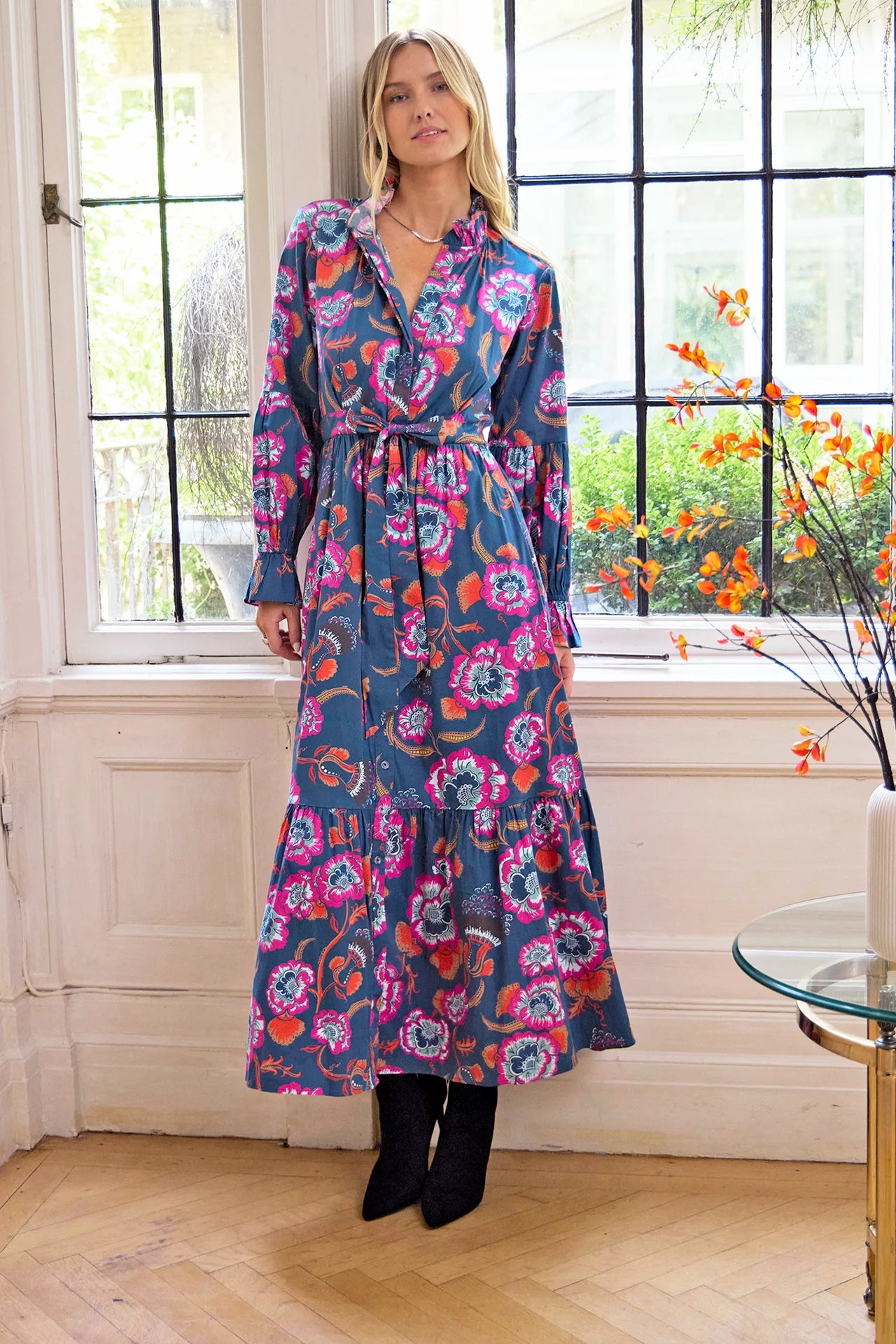 Sheridan French Britt Dress - Twilight Flora