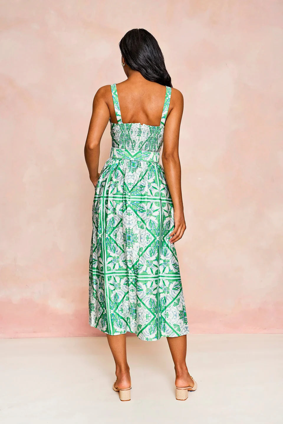Sheridan French San Miguel Dress - Meadow Zellige Tile – Batik Chicago