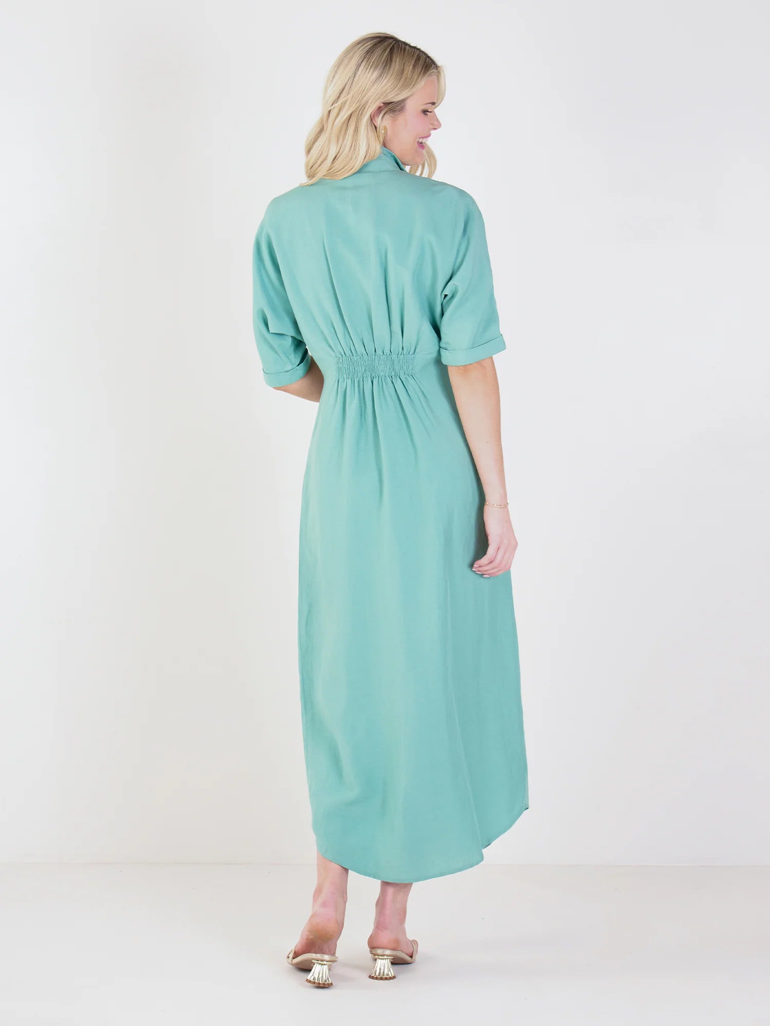 Emily McCarthy Georgia Dress  - Wasabi