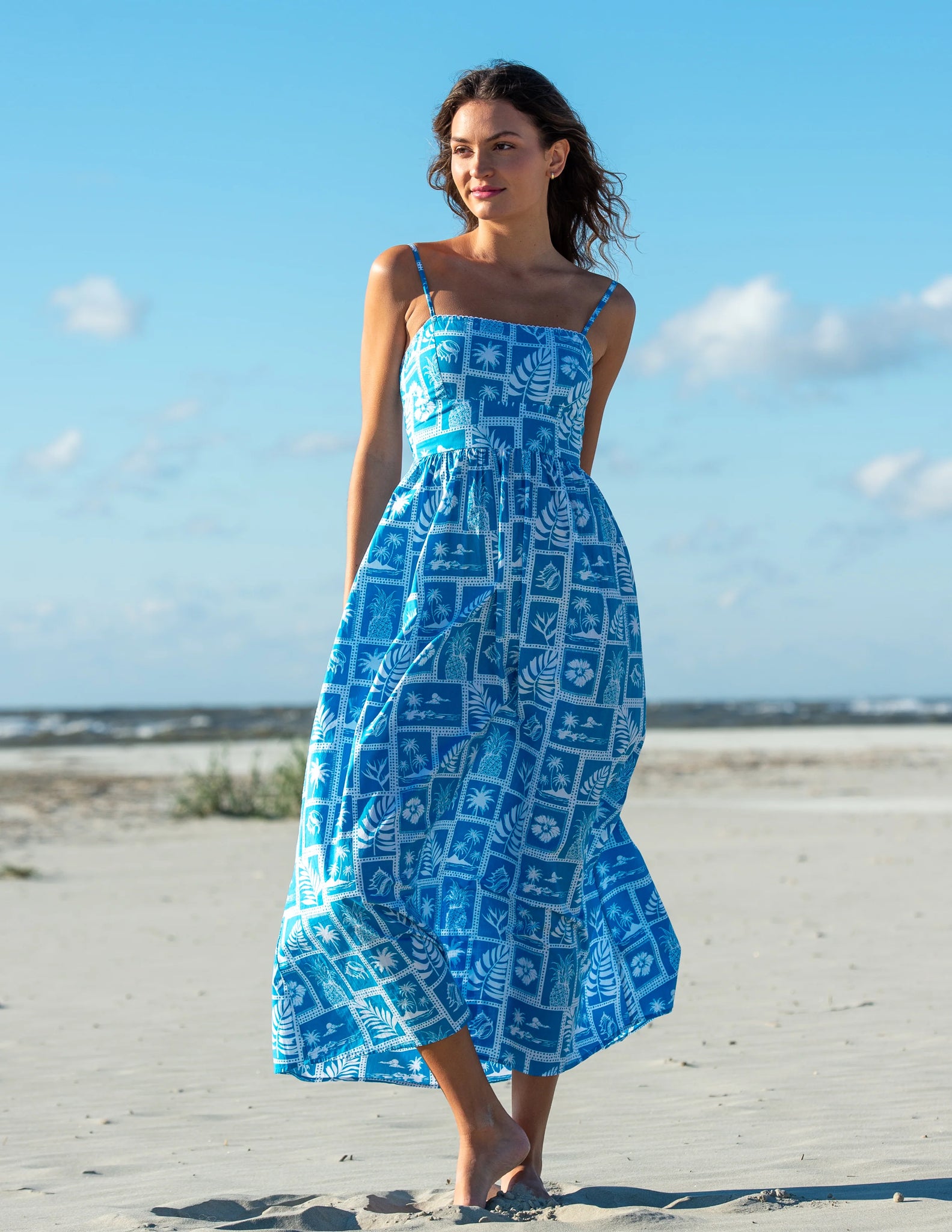 Elizabeth James the Label Abigail Dress - Postcard – Batik Chicago Elizabeth James the Label Abigail Dress - Postcard – Batik Chicago