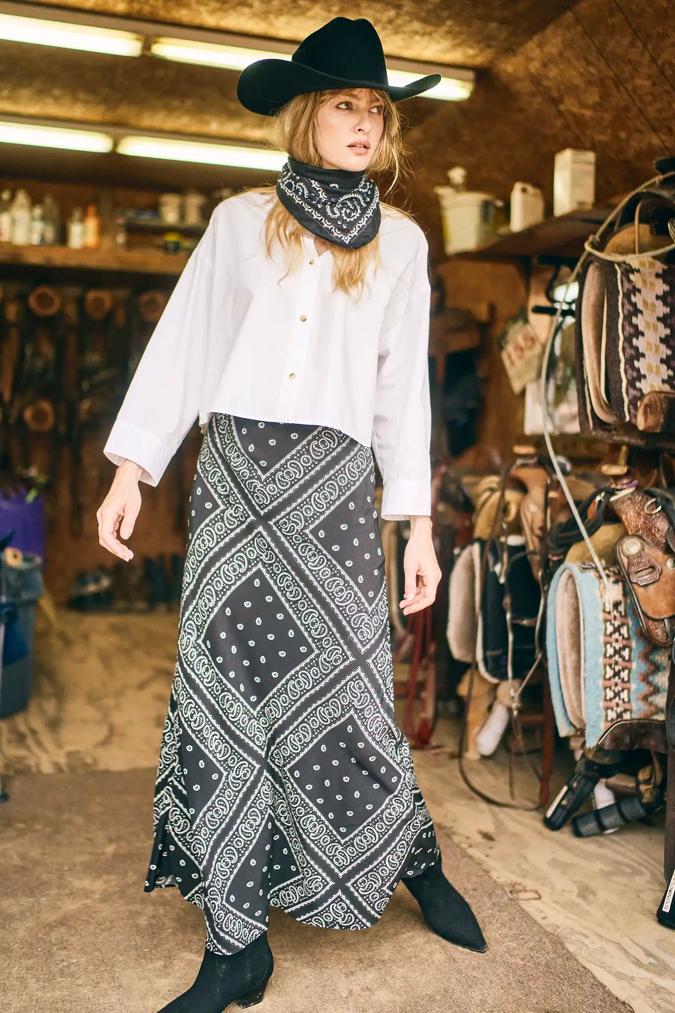 Hunter Bell Suki Skirt - Aces Wild Black