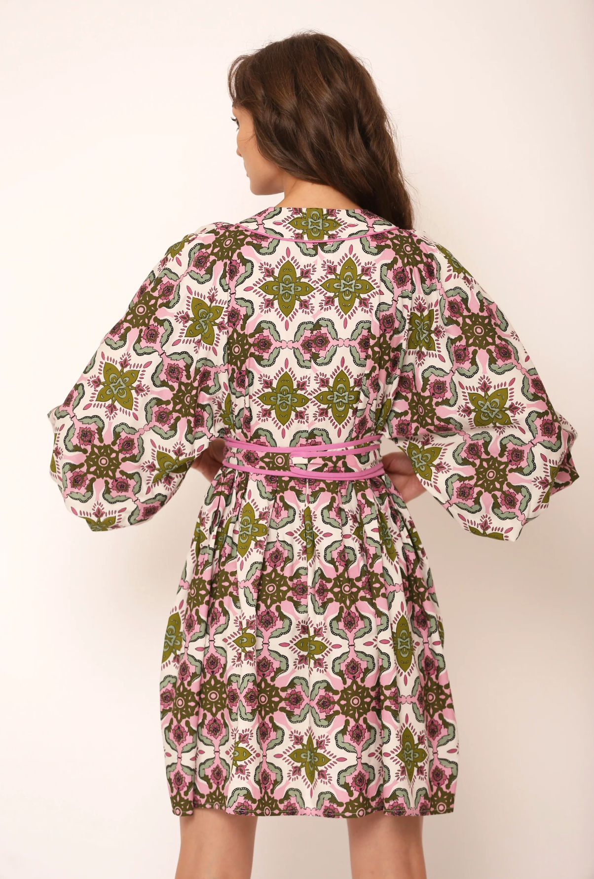 Beyond by Vera Lara Dress - Olive Wildflower