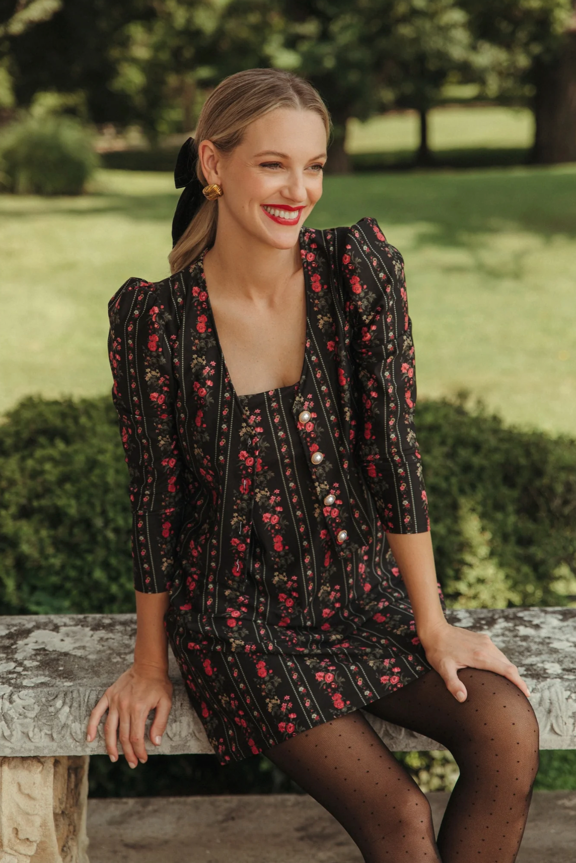Smith & Quinn The Jackie Top - Onyx Garden