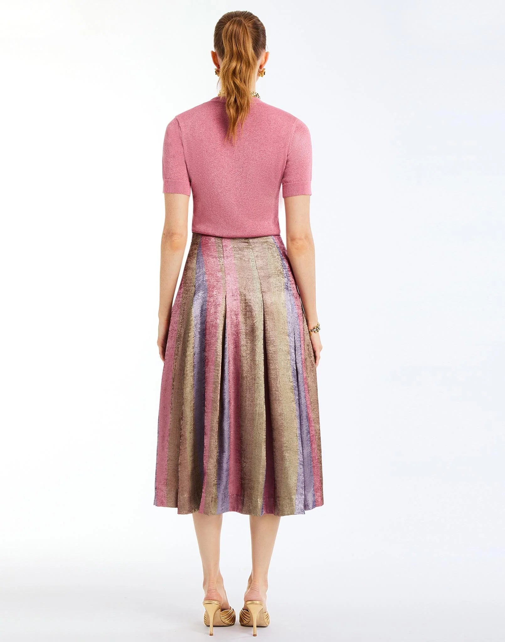 Mestiza Seville Midi Skirt - Disco Stripe