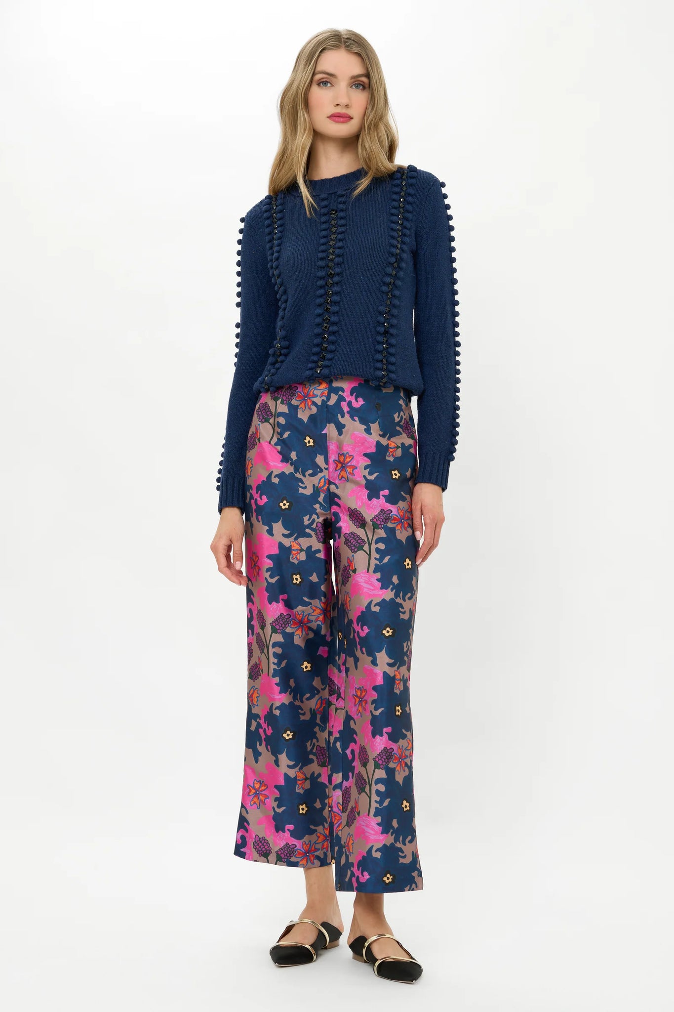 Oliphant Valentina Pant - Suzani Navy