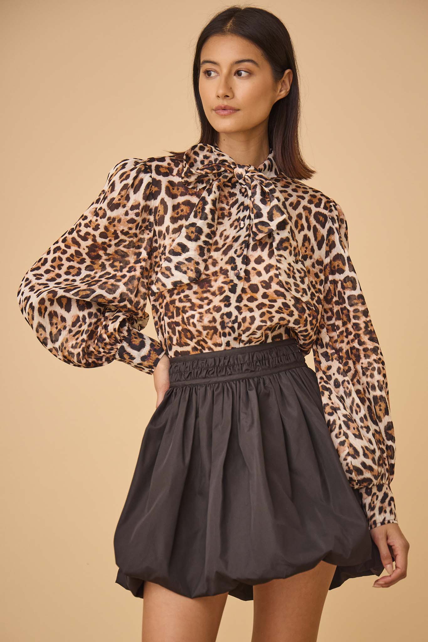 Hunter Bell Tess Blouse - Leopard