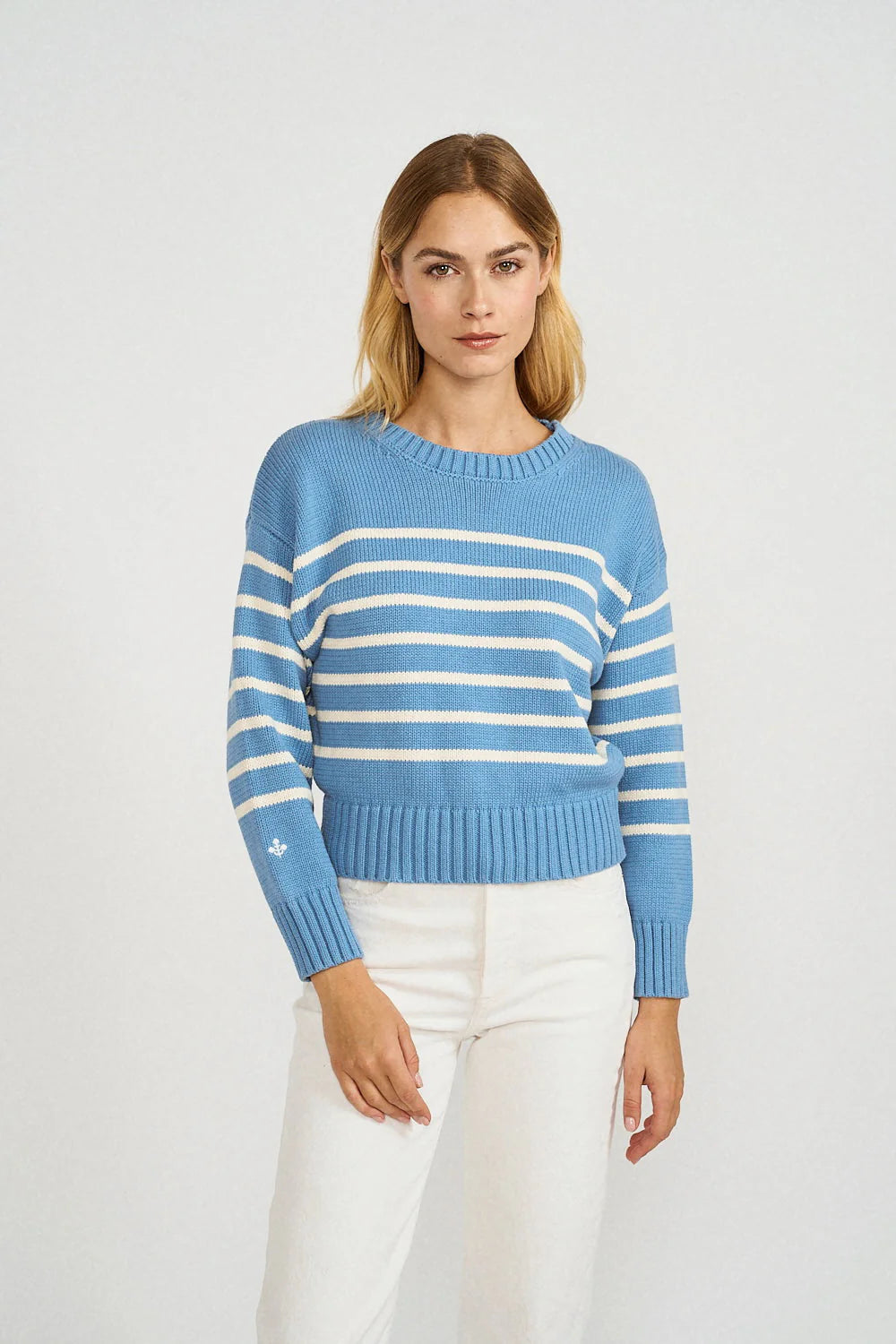 Marea Lake Sweater - Atlantic Blue/Ivory Stripe
