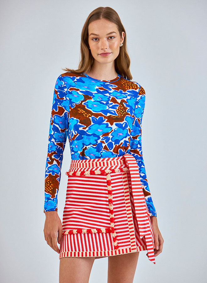 Hunter Bell Bay Skirt - Poppy Stripe