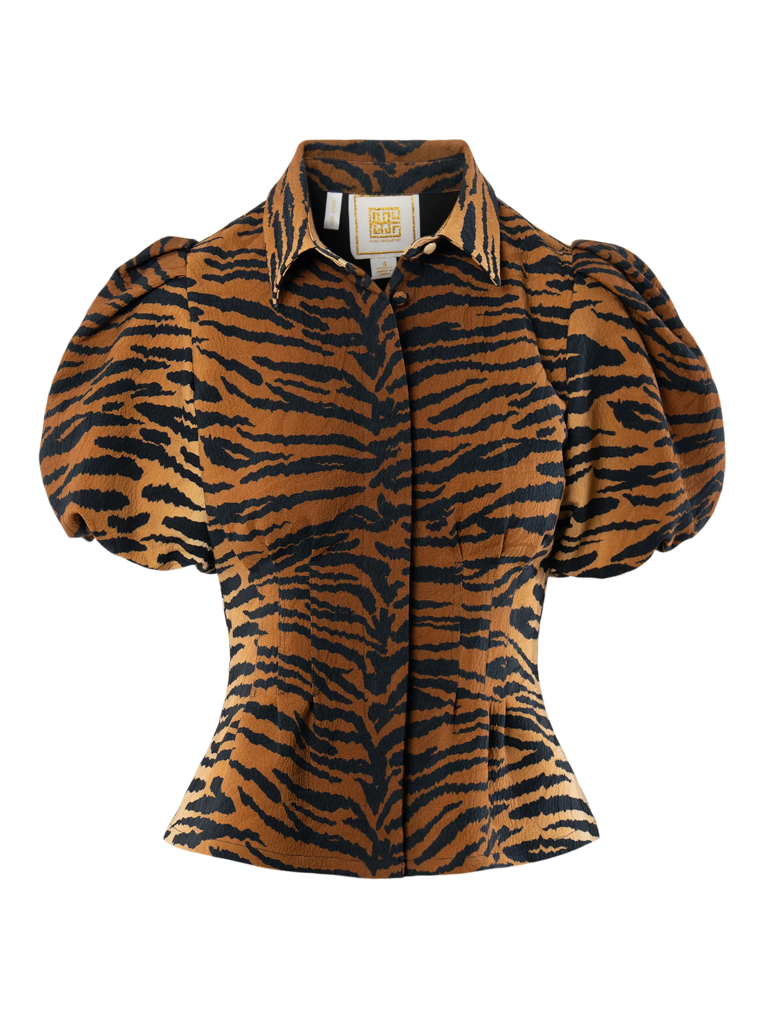 Emily McCarthy Britt Top - Tiger Jacquard