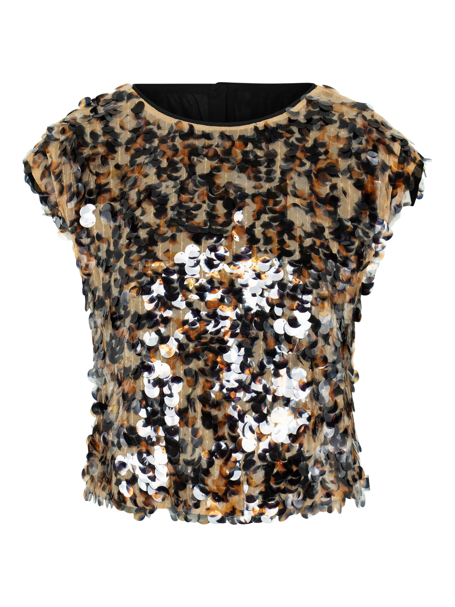 Emily McCarthy Hatti Tank - Tortoise Shell Sequin