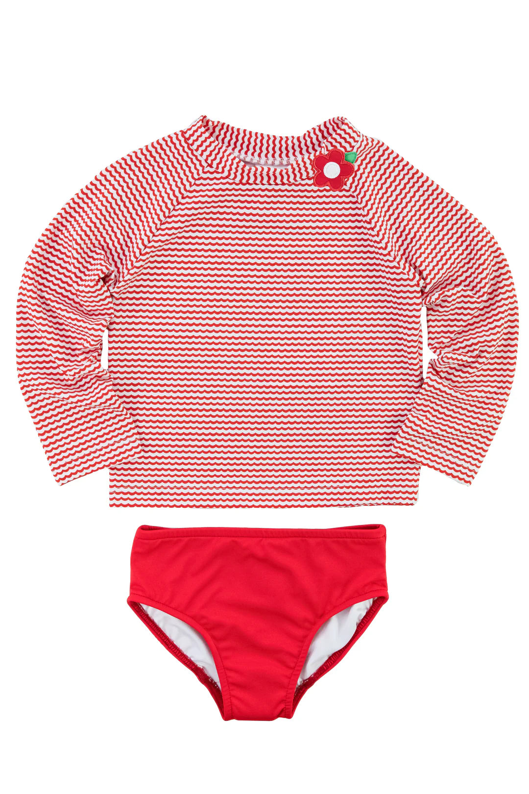 Florence Eiseman Wavy Stripe Rashguard Tankini