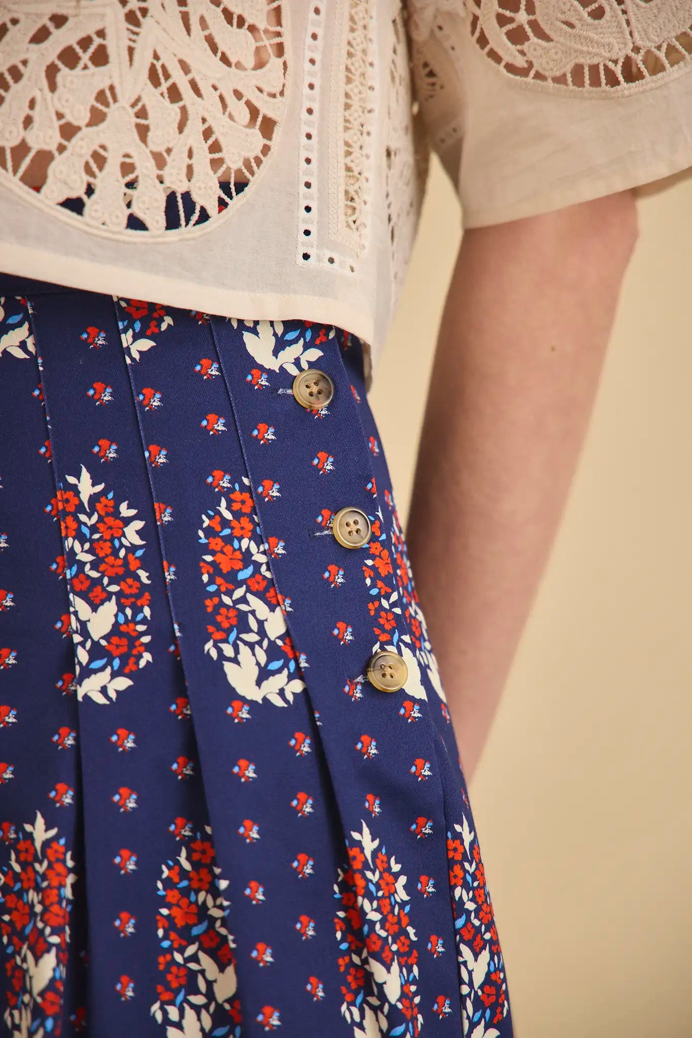 Hunter Bell Willa Short - Fall Floral Navy