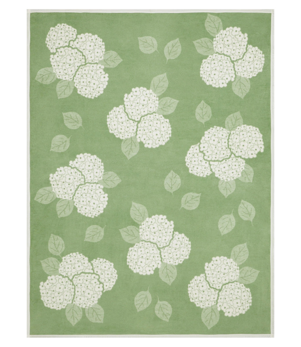 ChappyWrap Hydrangeas Sage Blanket - Original Size
