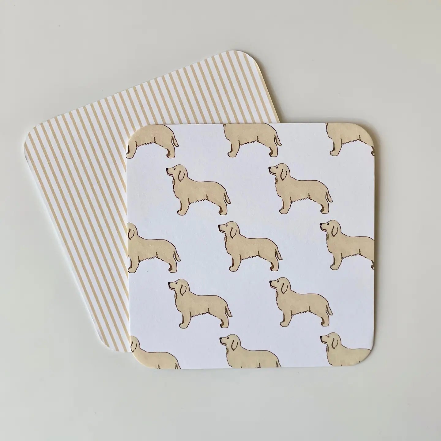 Georgetown Paperie Golden Retriever Paper Coasters