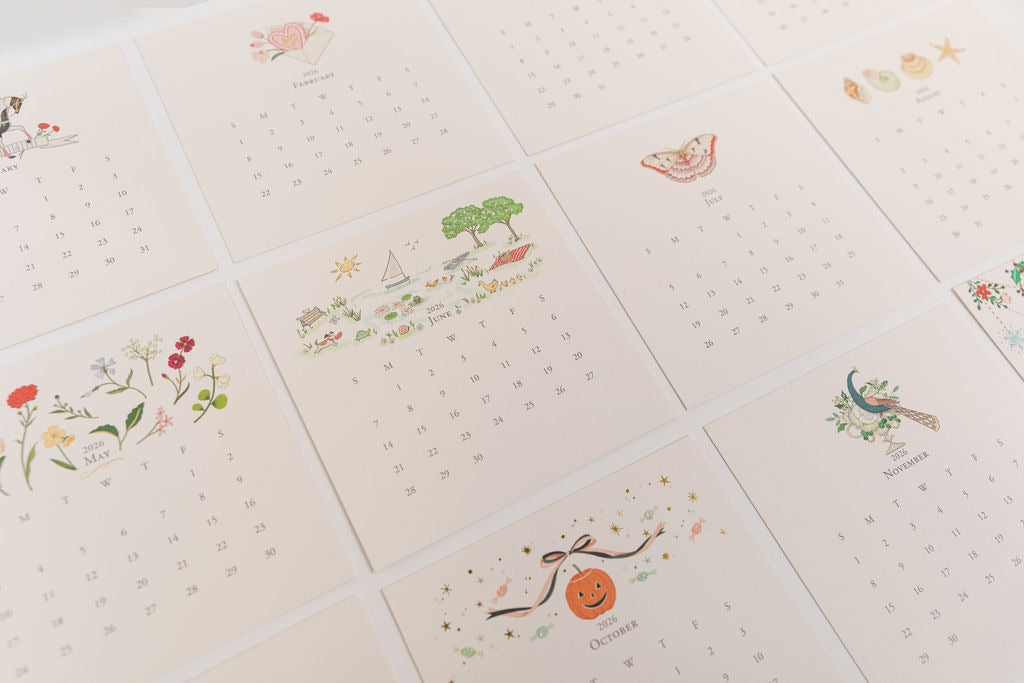 Karen Adams 2026 Classic Desk Calendar Refill
